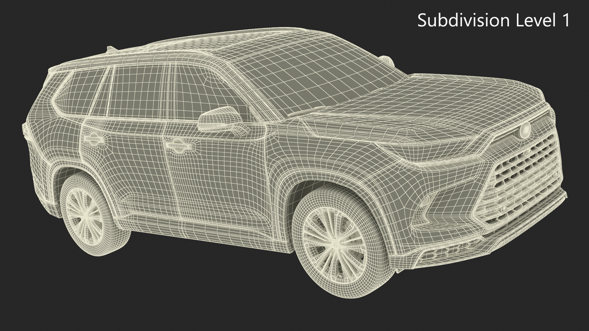 Toyota Grand Highlander 2024 Red 3D