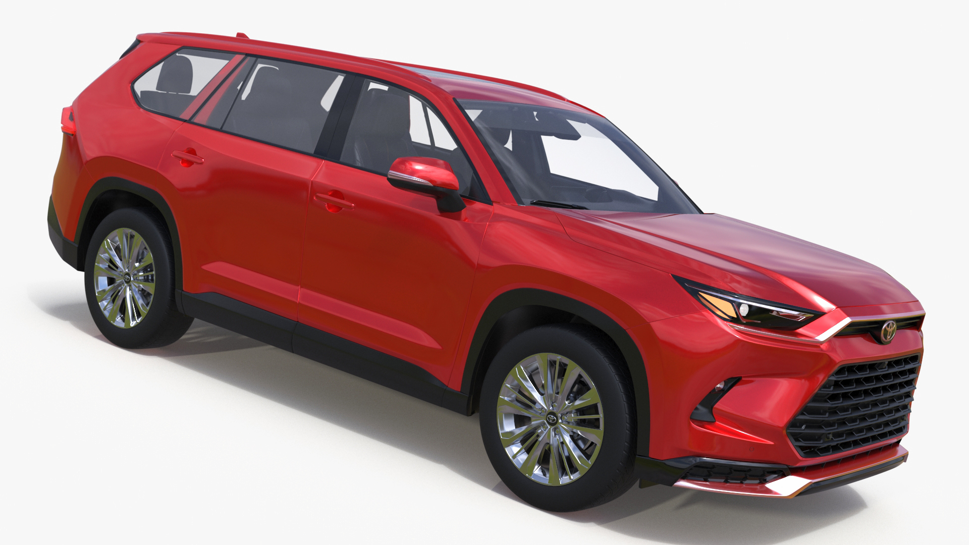 Toyota Grand Highlander 2024 Red 3D