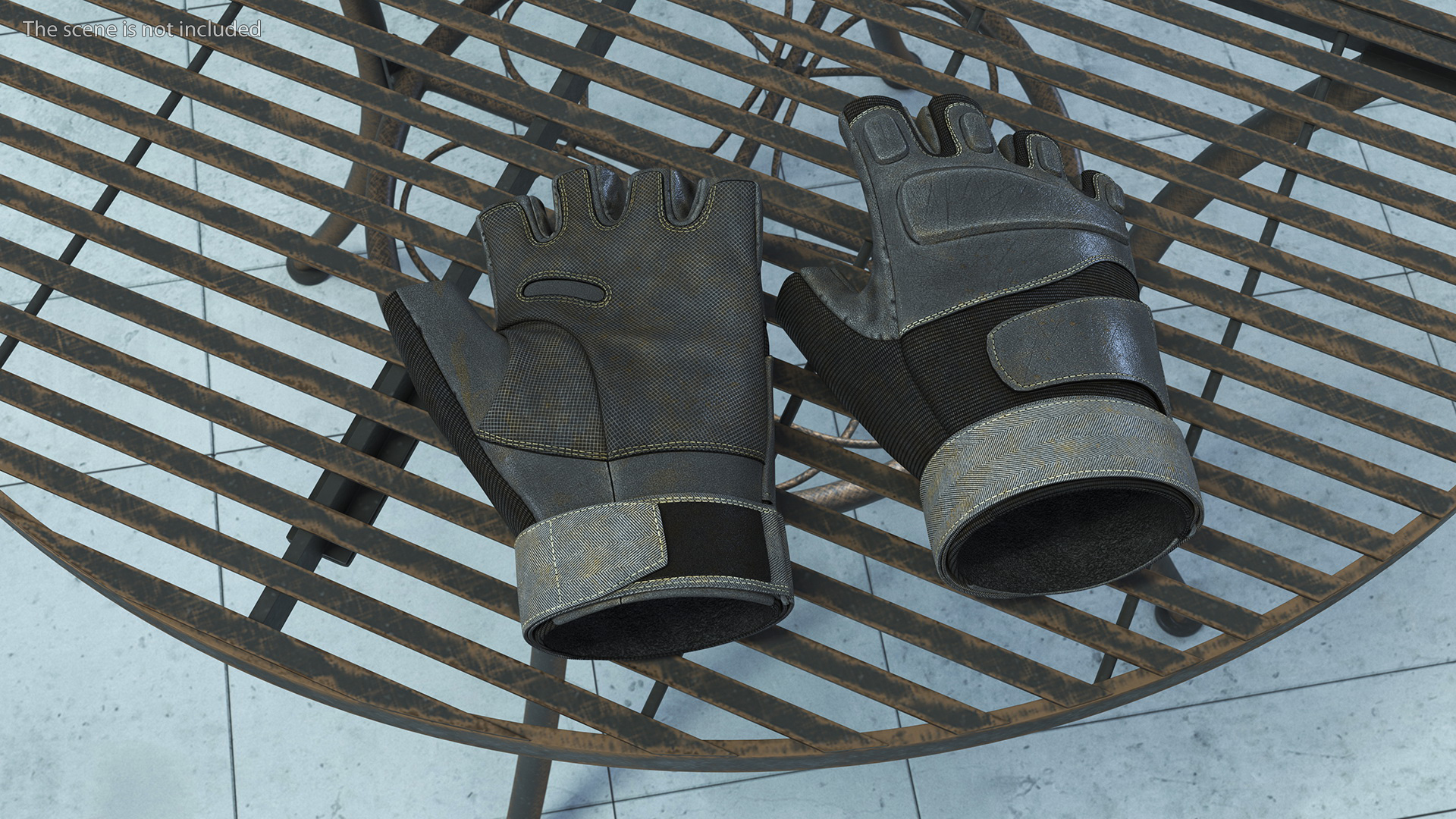 Tactical Half Finger Gloves 3D