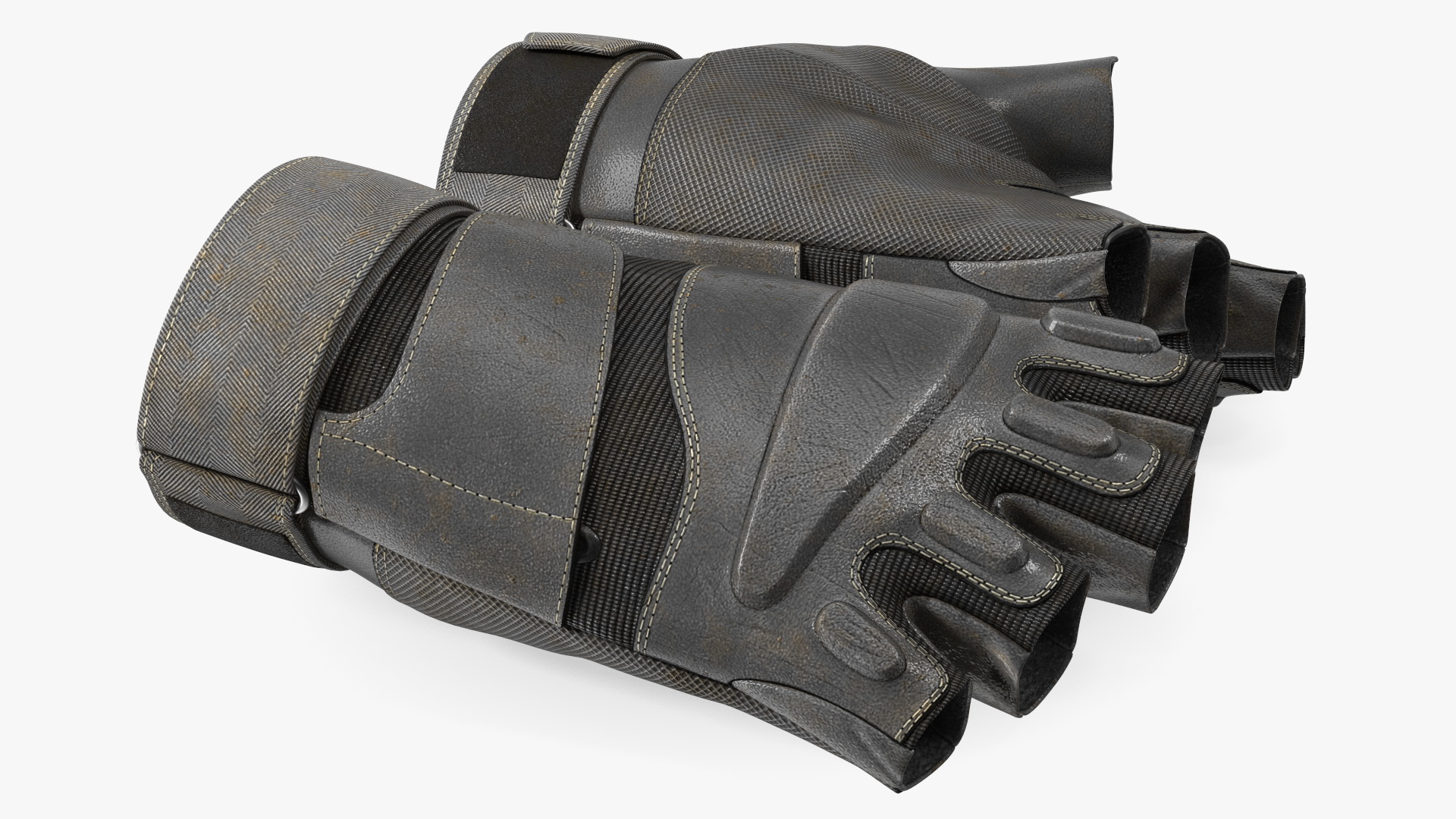 Tactical Half Finger Gloves 3D