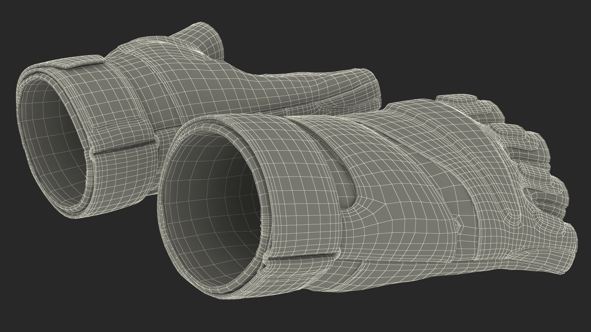 Tactical Half Finger Gloves 3D