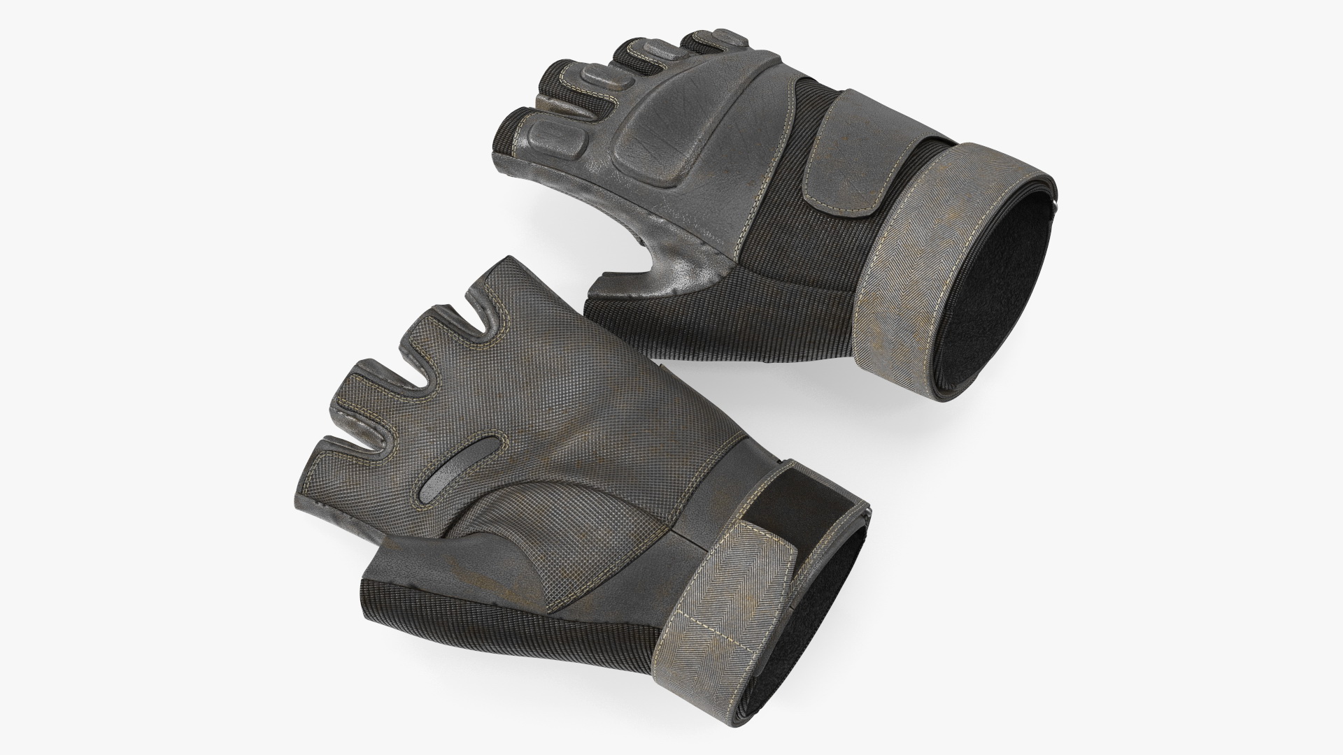 Tactical Half Finger Gloves 3D