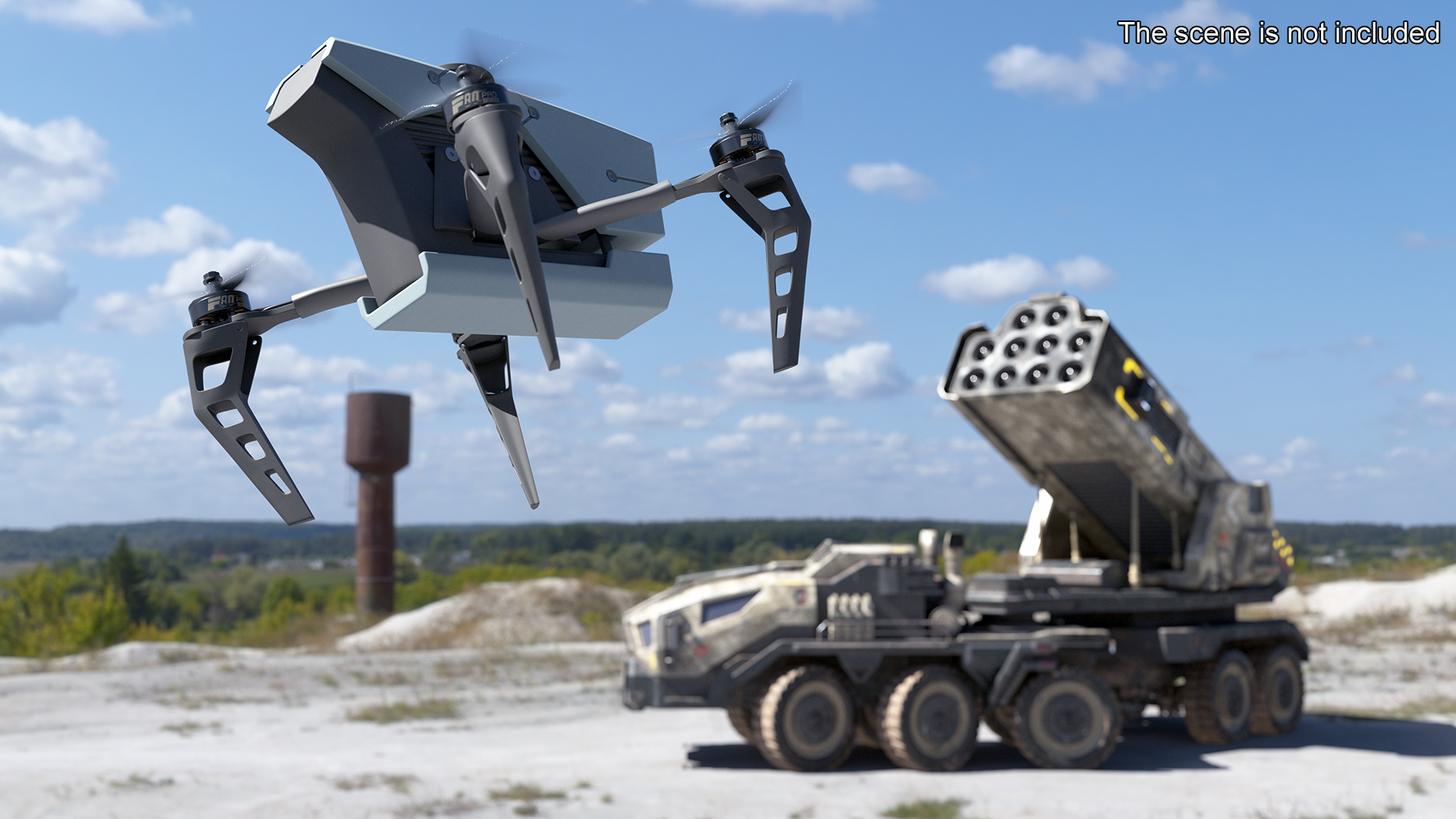 3D Israel Interceptor Kamikaze Drone model
