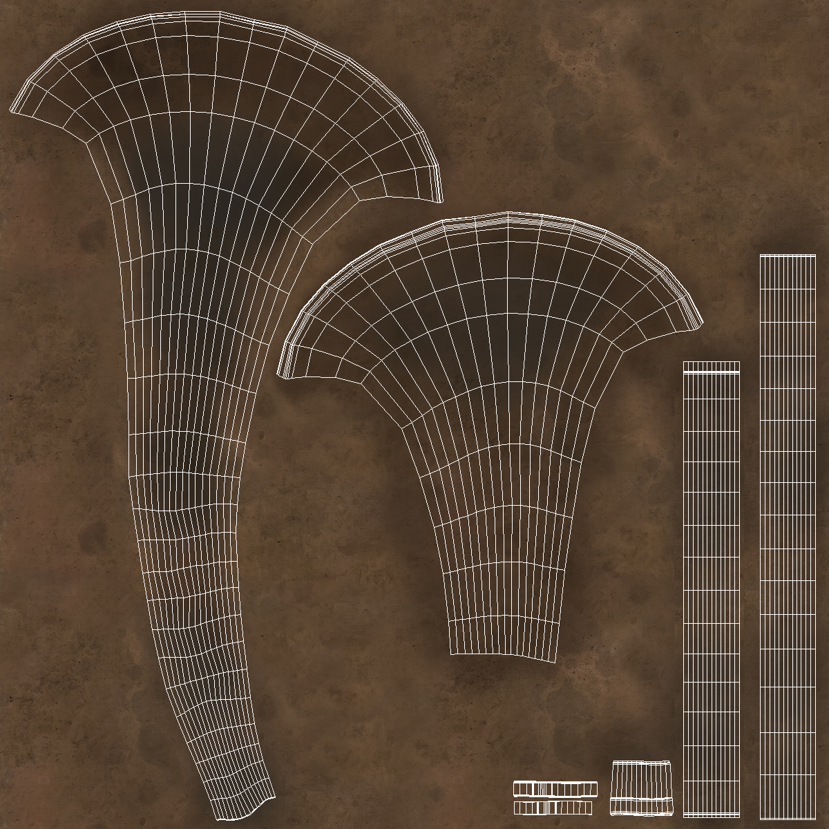 Old Hunting Horn Brass 3D