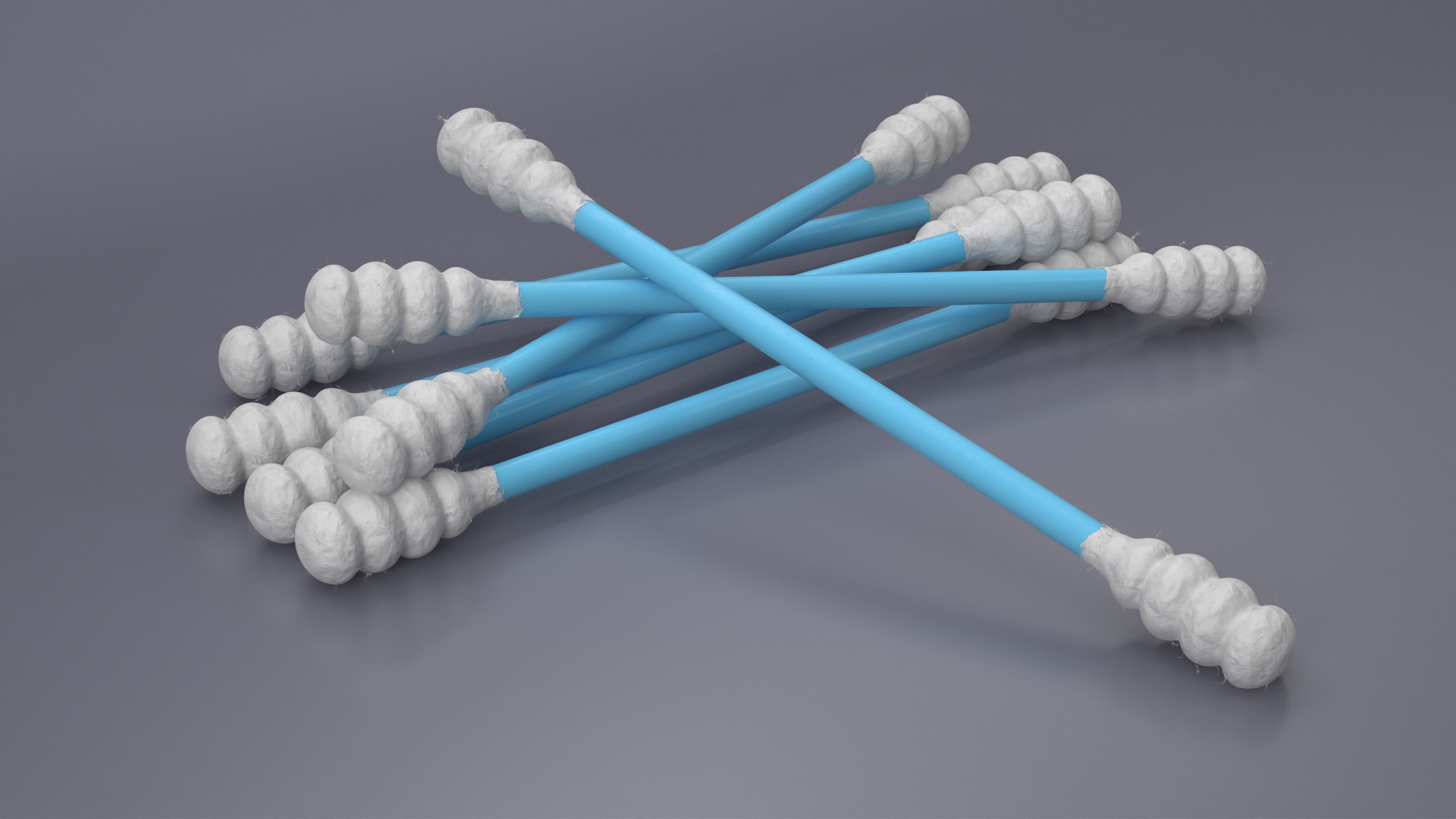 3D Cotton Swab Ring Type Blue