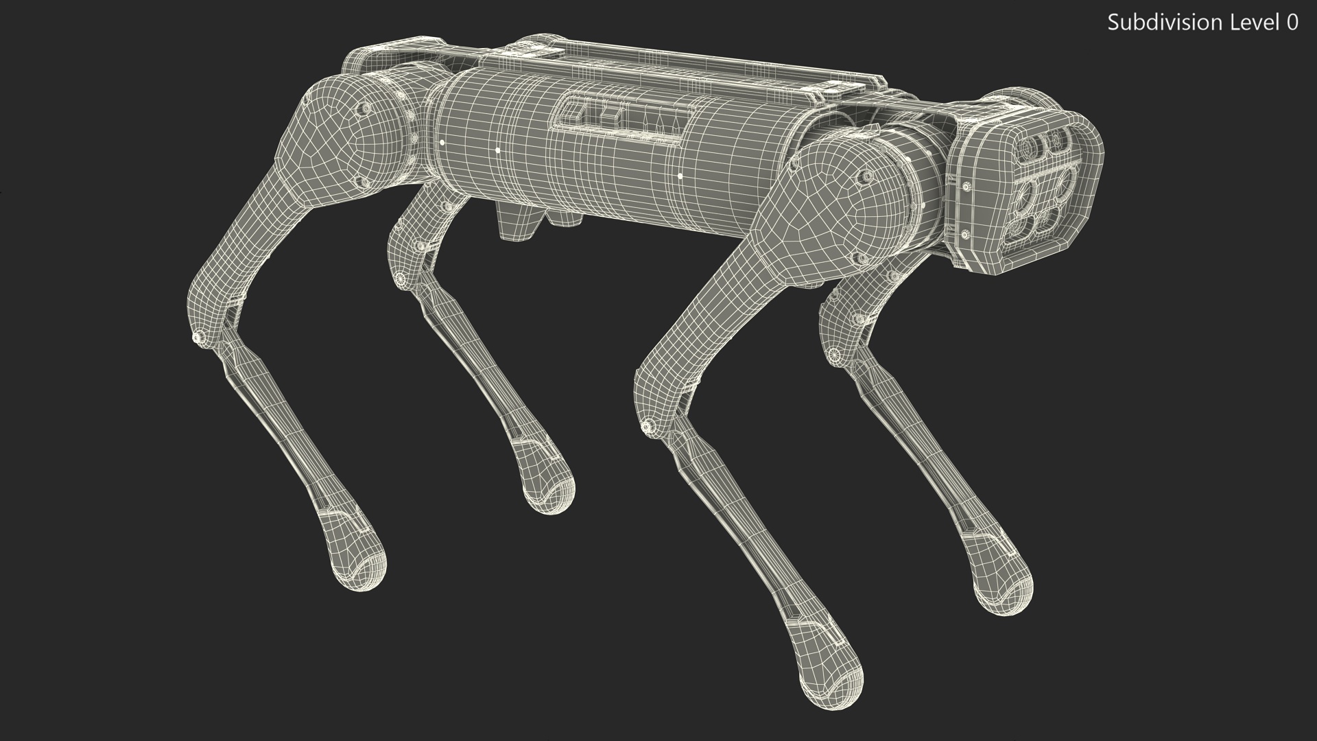 Aliengo Robot Dog Rigged 3D model