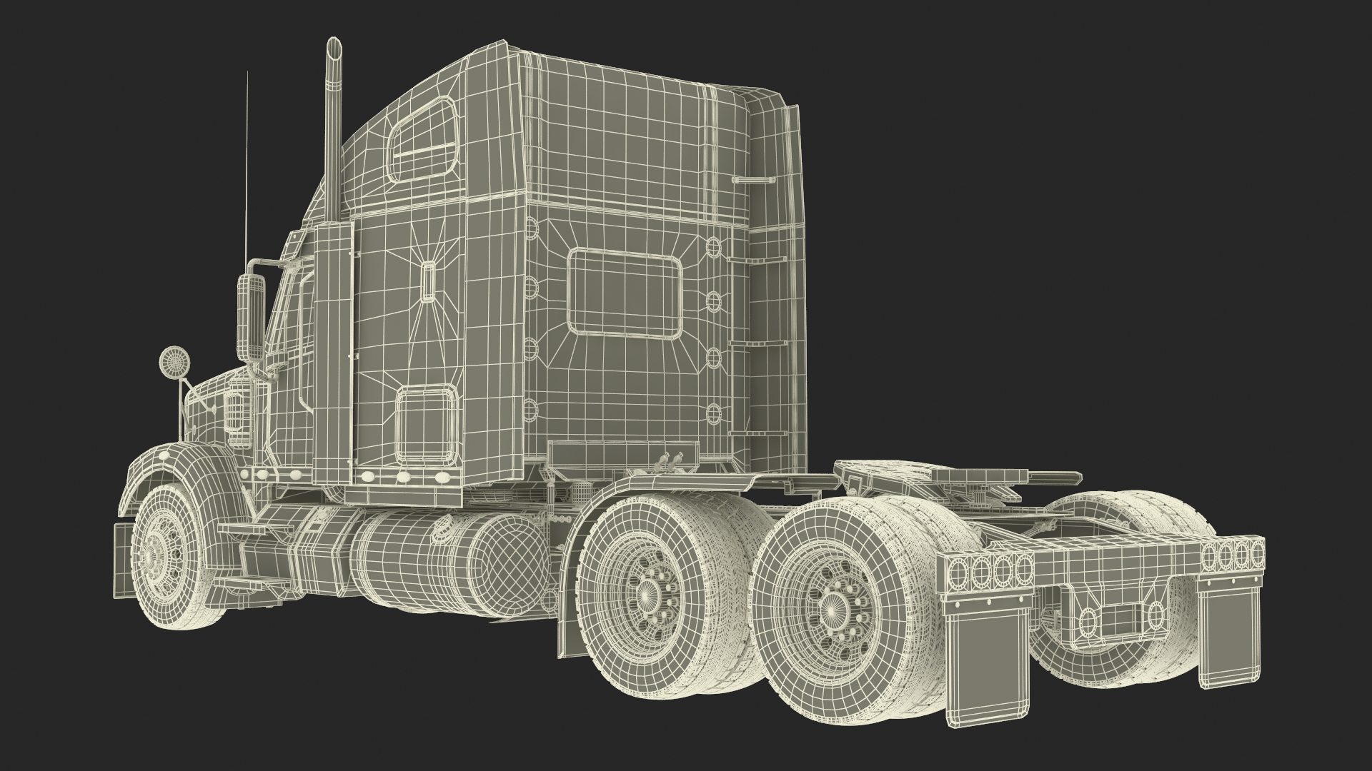 3D Freightliner Truck with Car Carried Loaded Vehicles