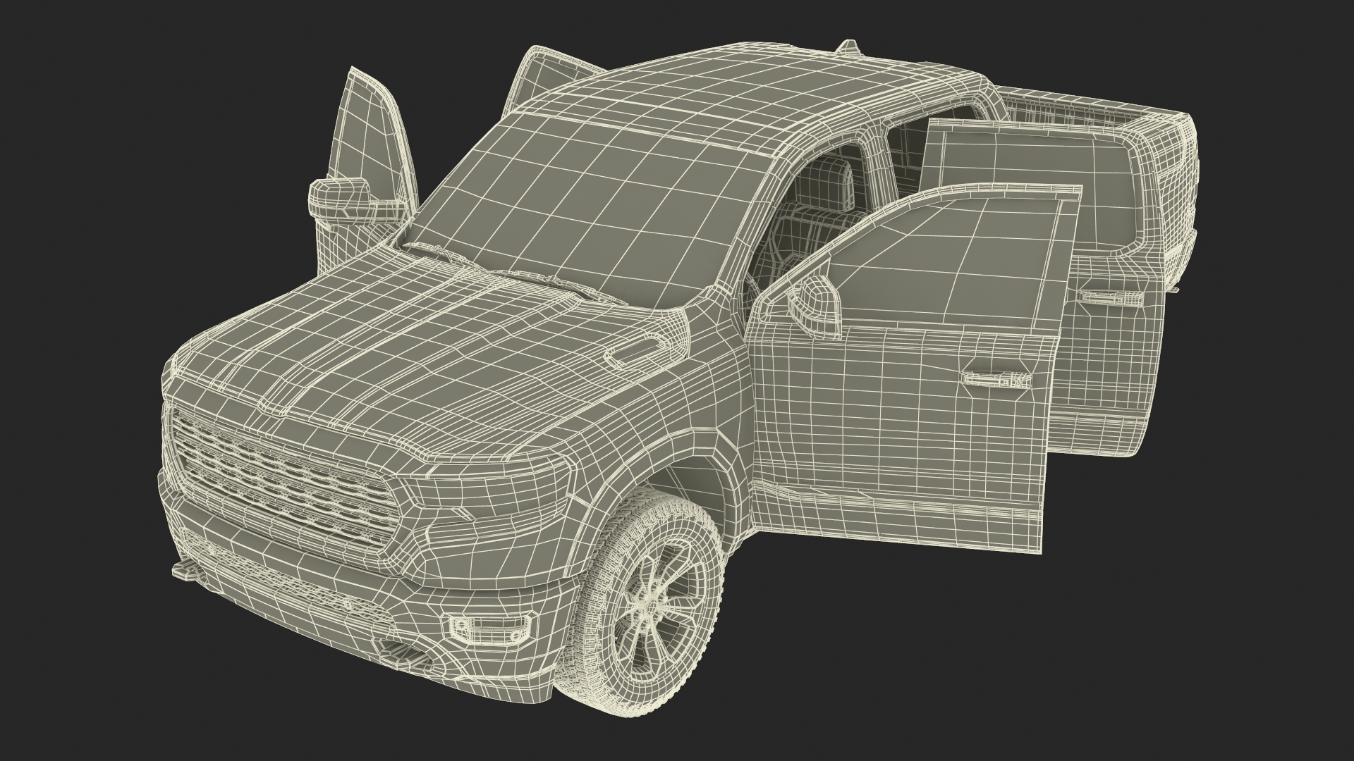 3D Freightliner Truck with Car Carried Loaded Vehicles