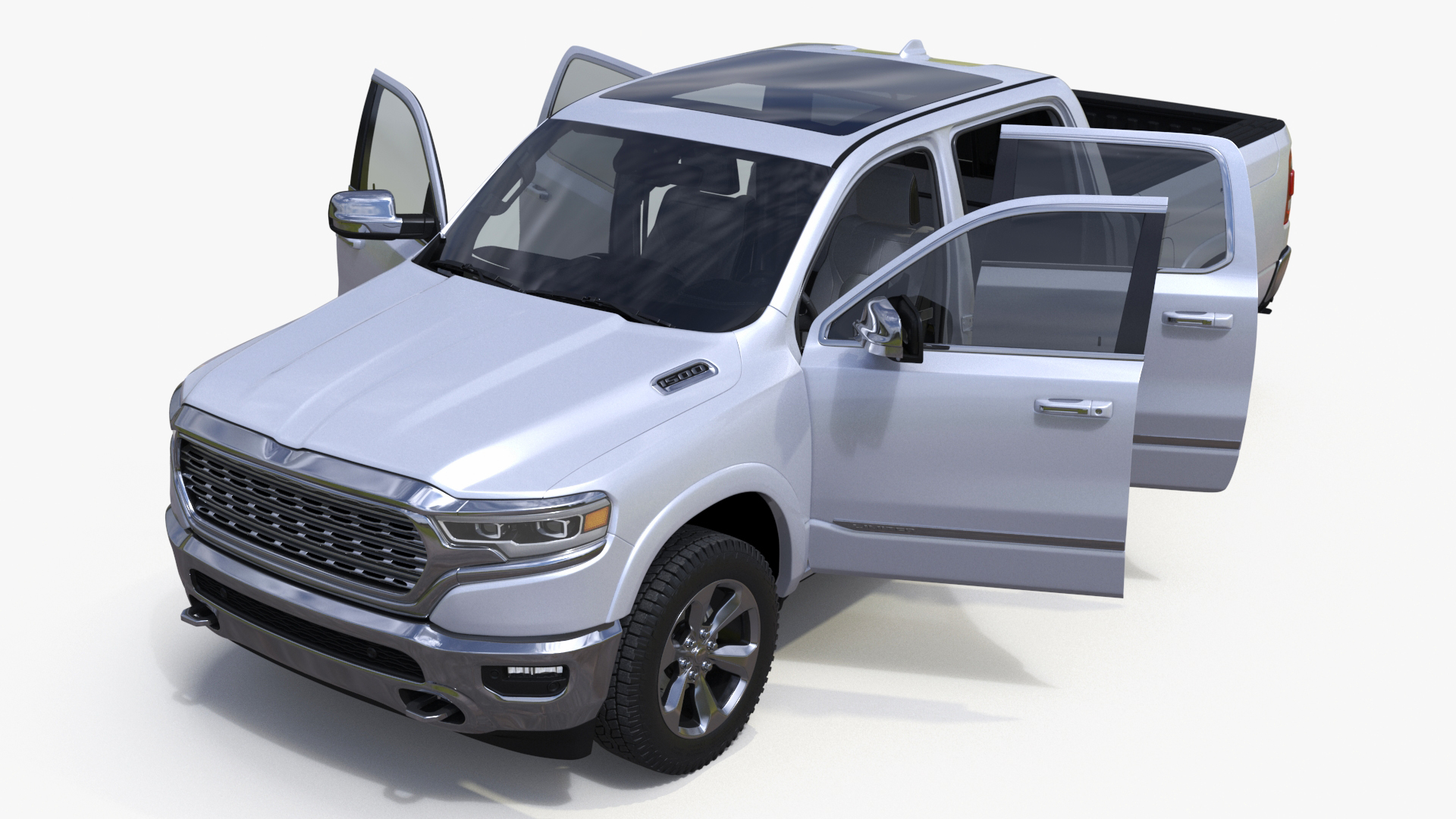 3D Freightliner Truck with Car Carried Loaded Vehicles