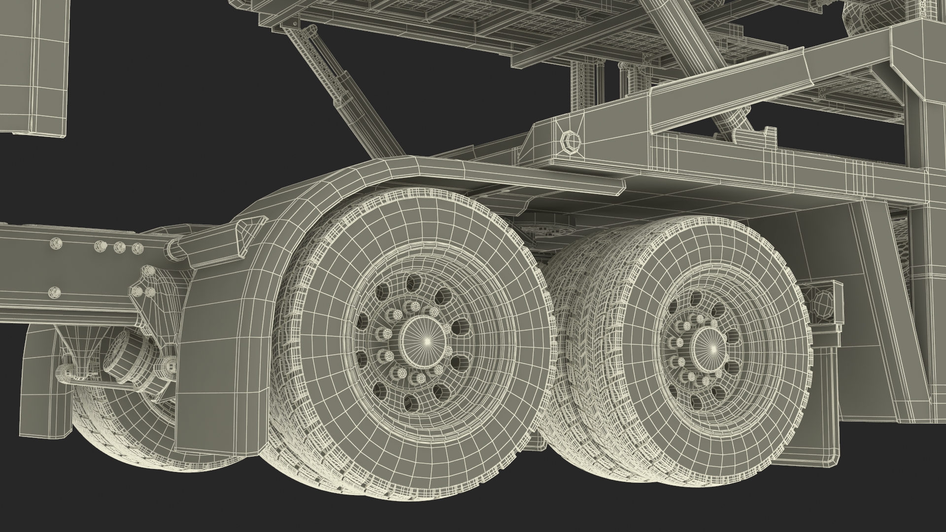 3D Freightliner Truck with Car Carried Loaded Vehicles