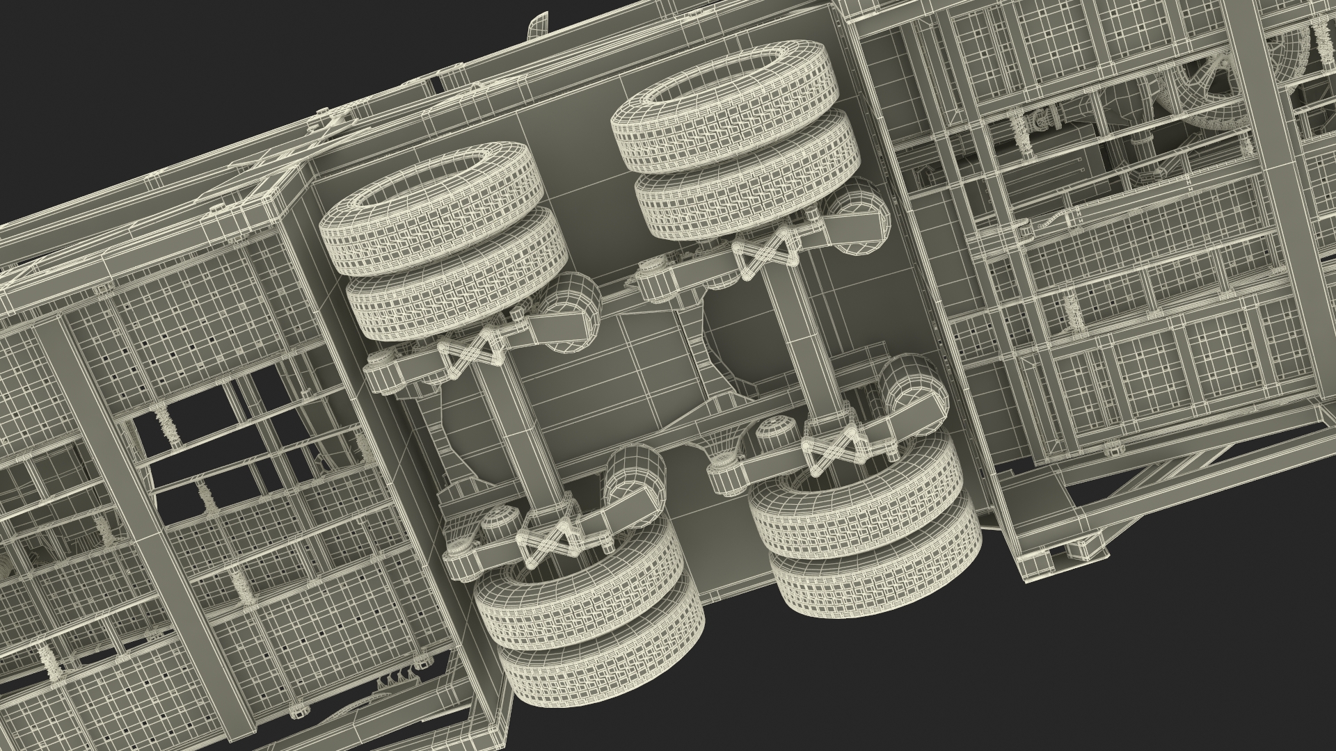 3D Freightliner Truck with Car Carried Loaded Vehicles