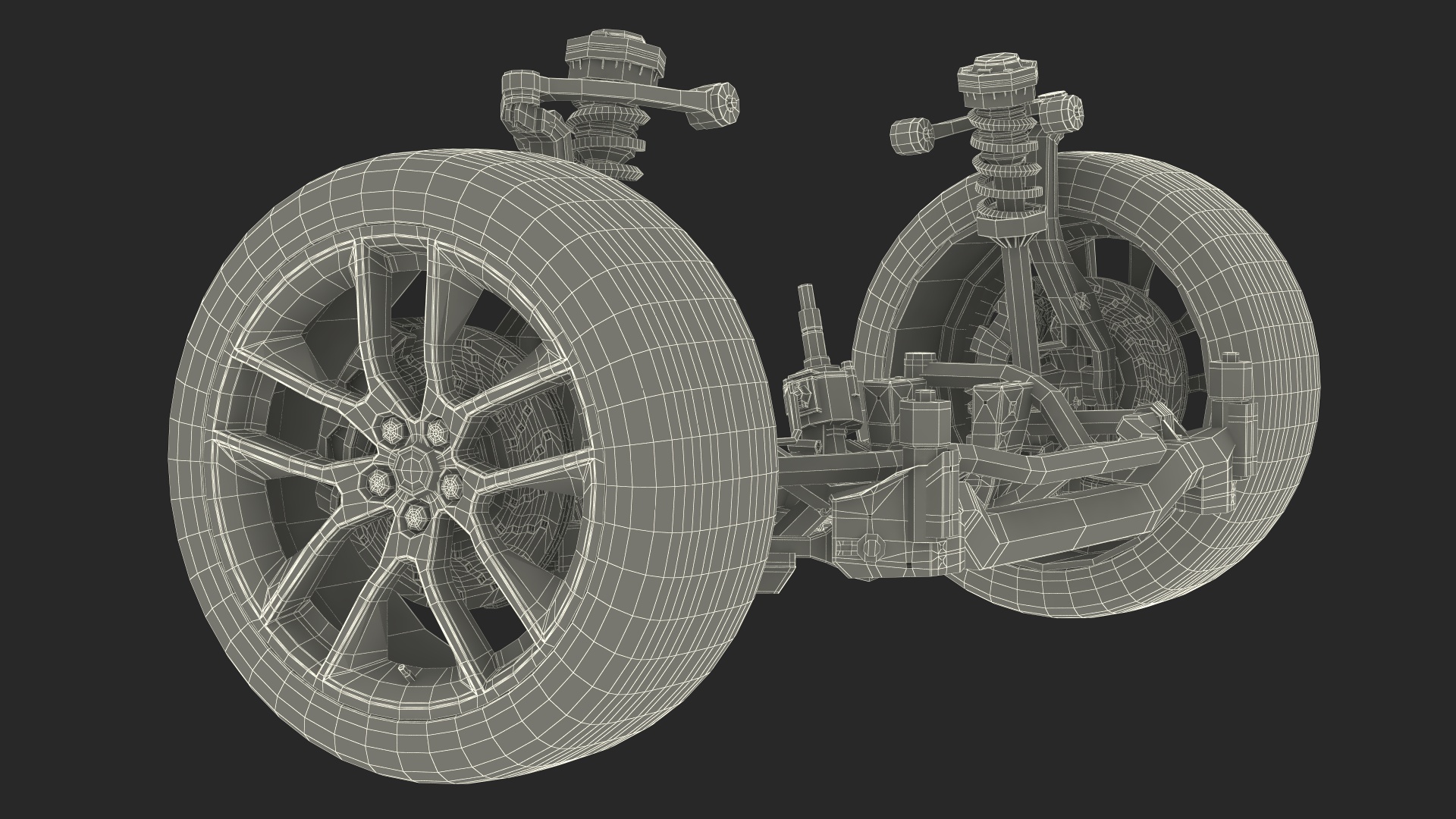 3D Car Suspension System