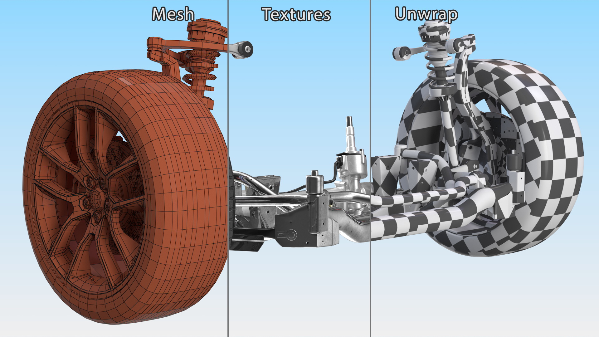 3D Car Suspension System