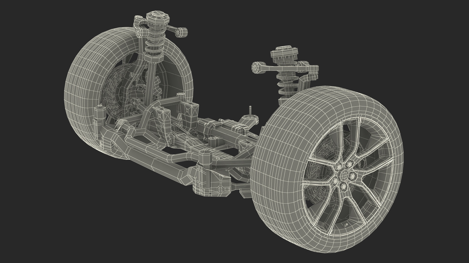 3D Car Suspension System