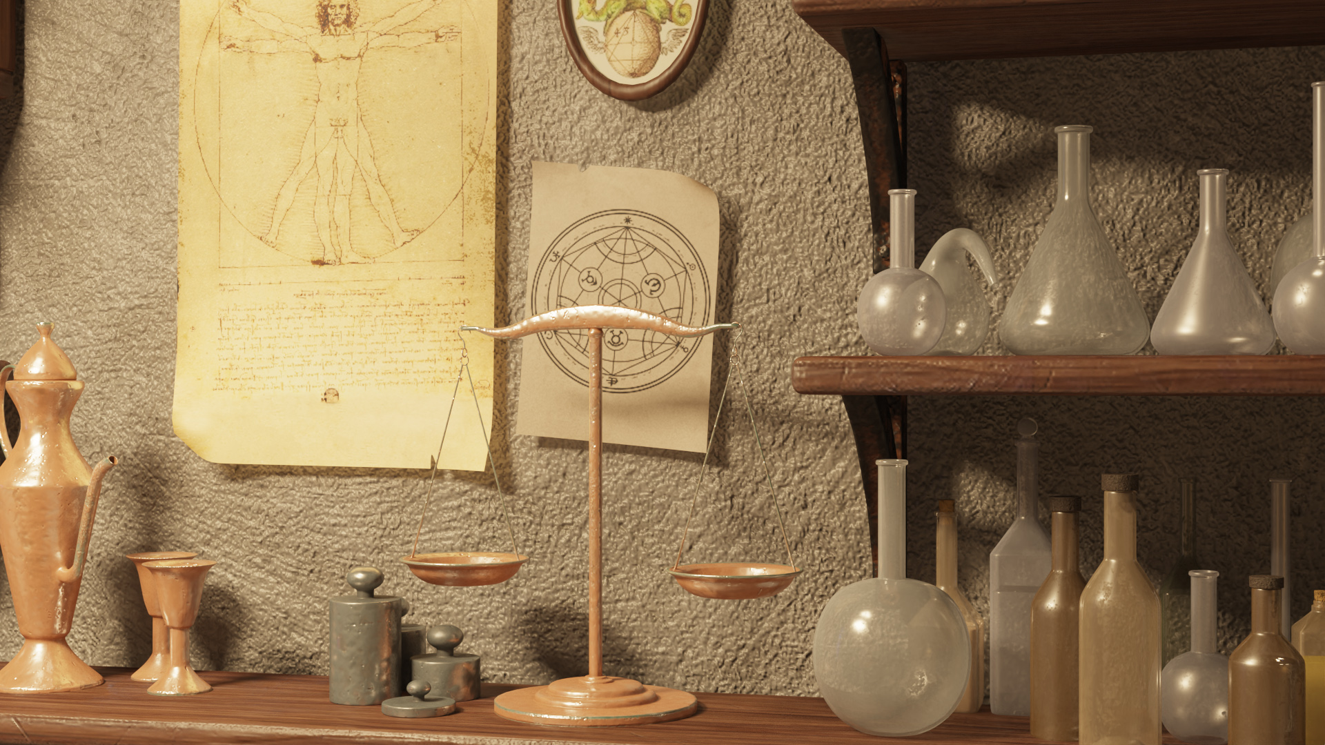 3D Alchemist in Laboratory model