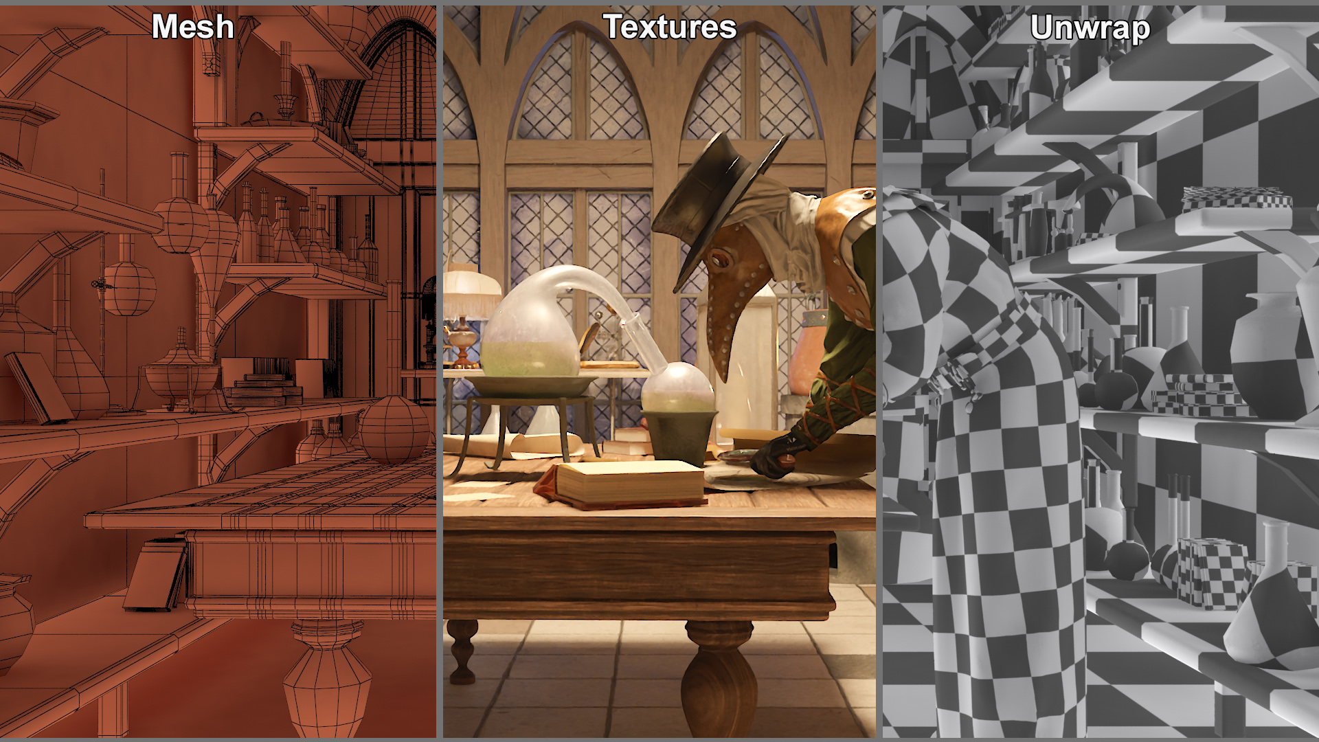 3D Alchemist in Laboratory model