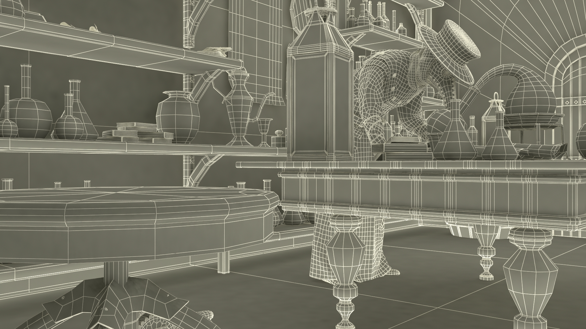 3D Alchemist in Laboratory model