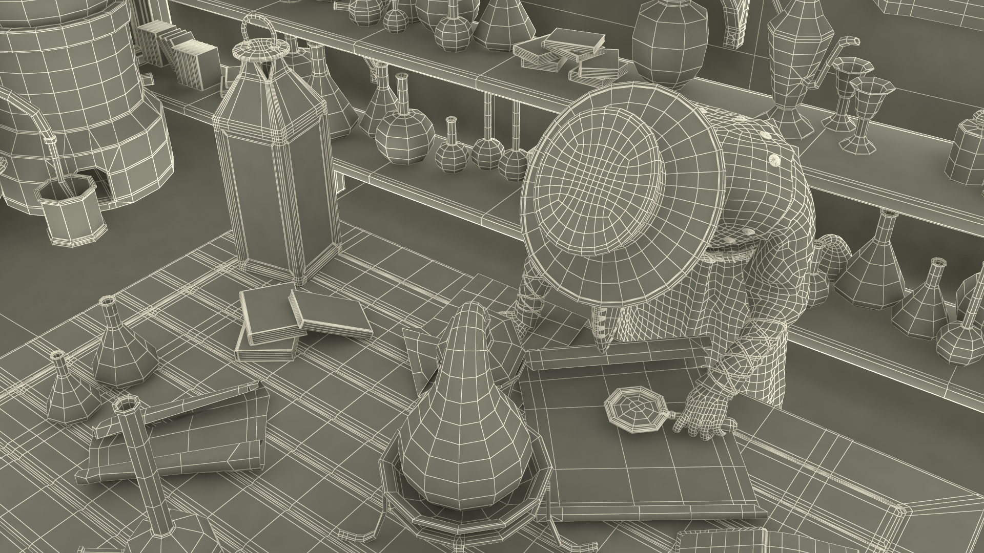 3D Alchemist in Laboratory model