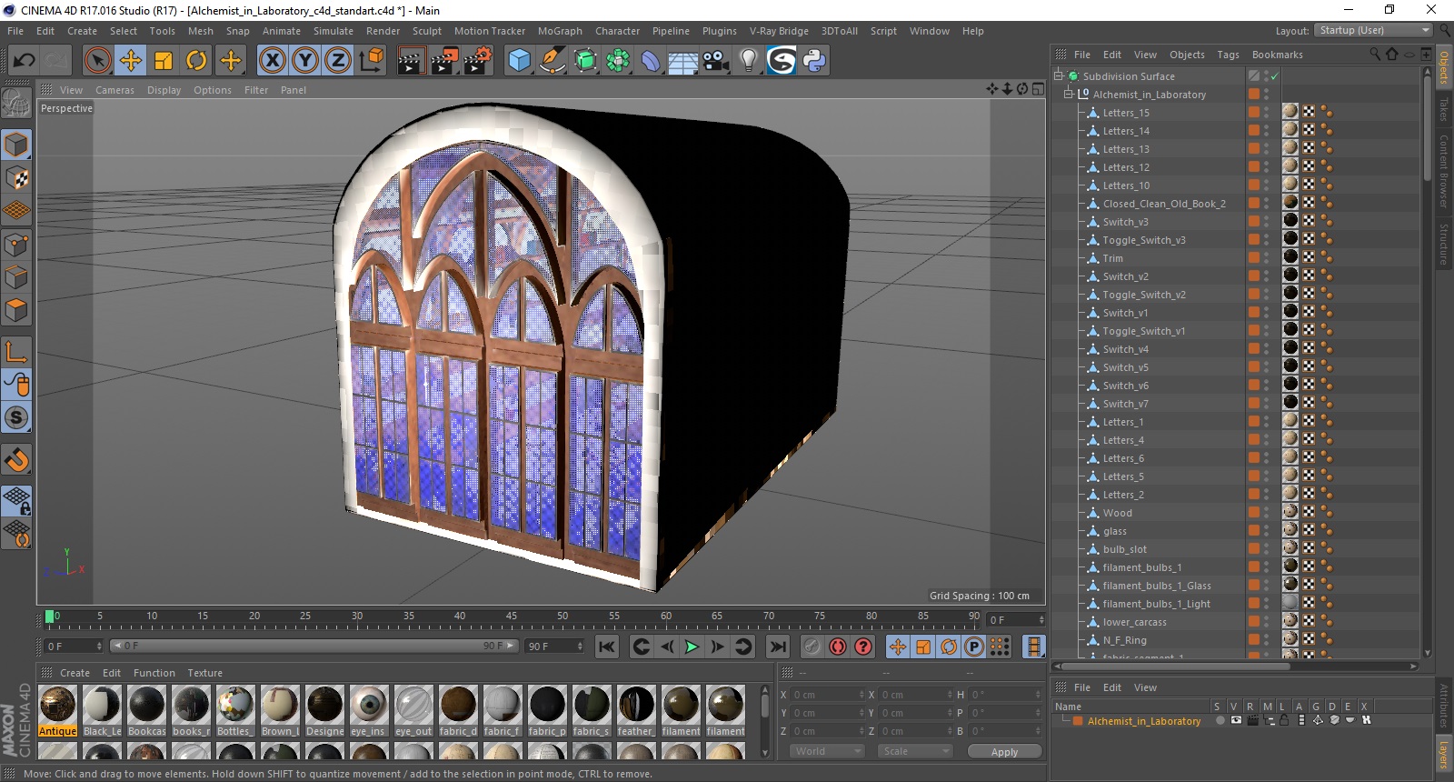 3D Alchemist in Laboratory model