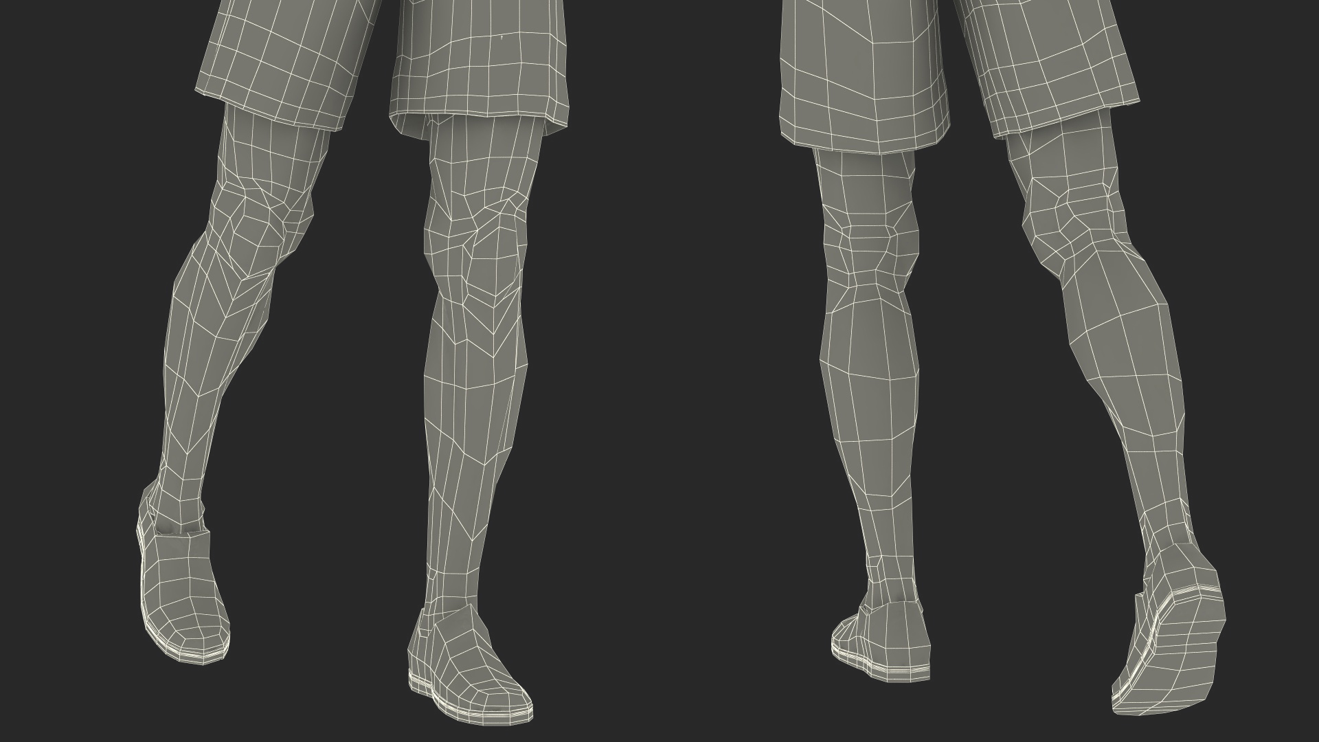 3D model Senior Chinese Badminton Player Man