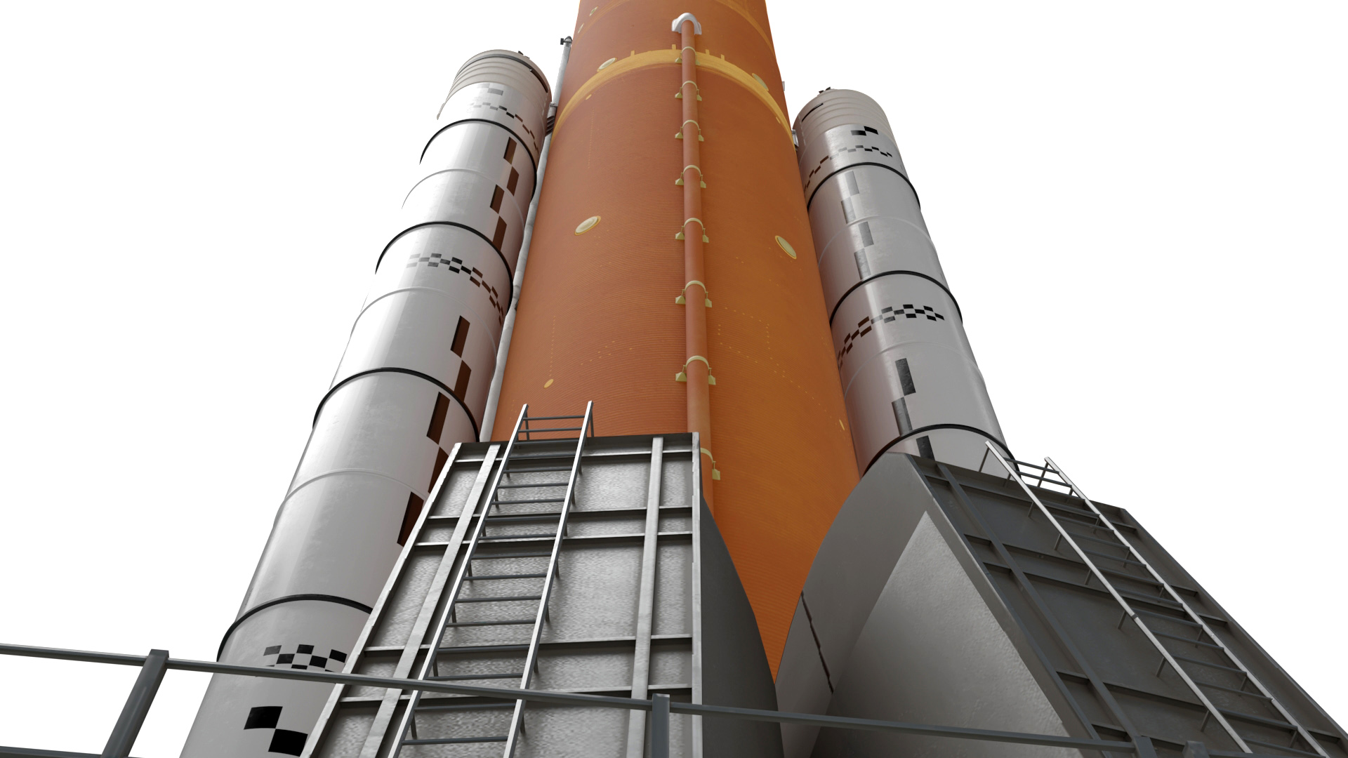3D Launch Missile System with Crawler Transporter
