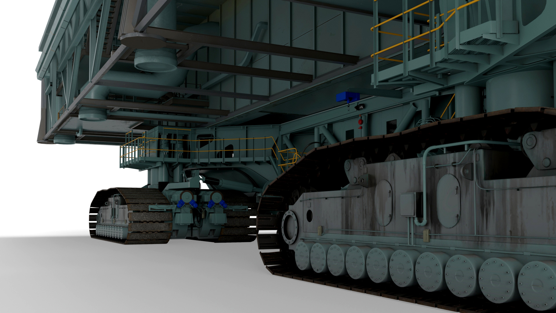 3D Launch Missile System with Crawler Transporter