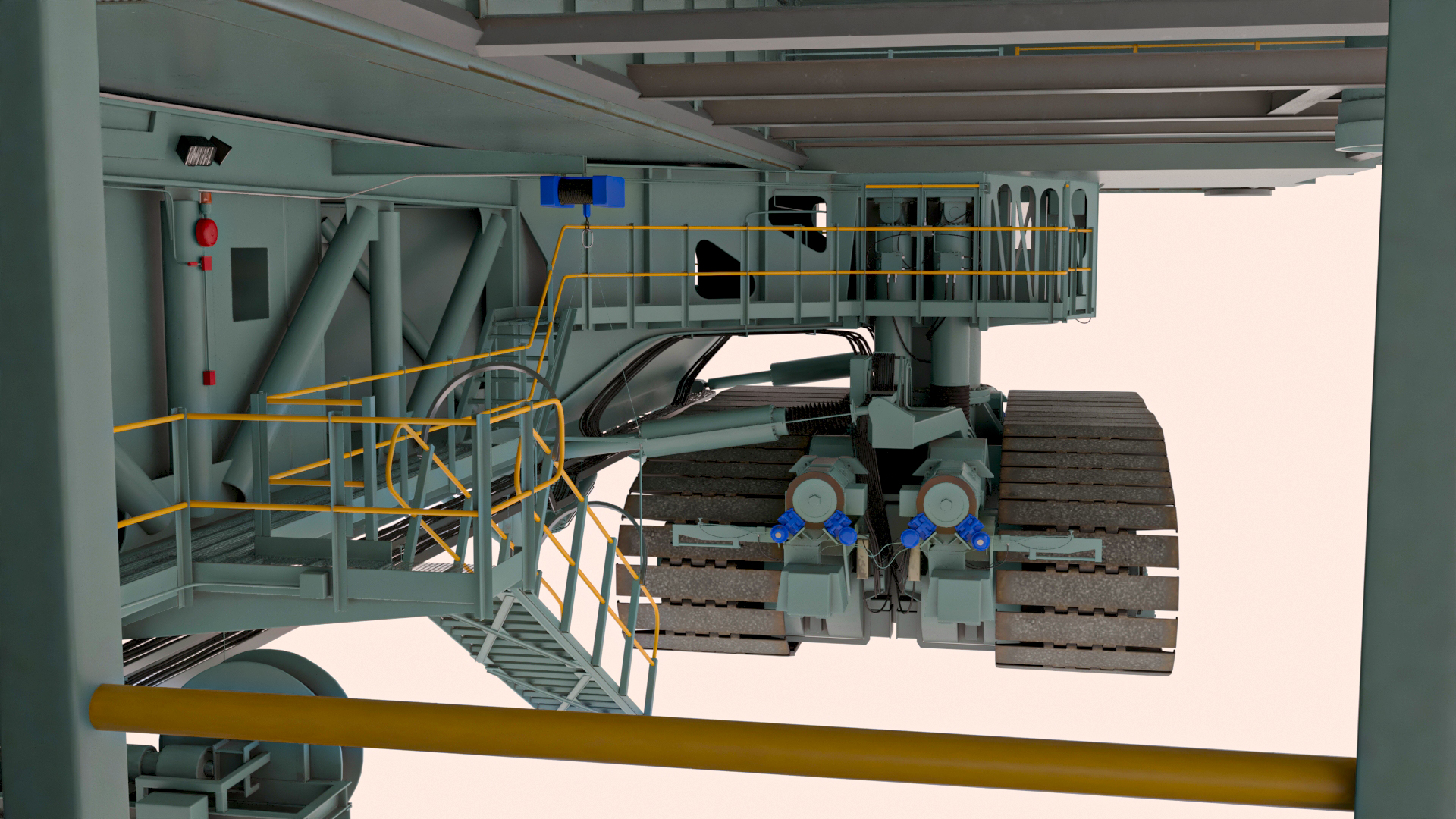 3D Launch Missile System with Crawler Transporter