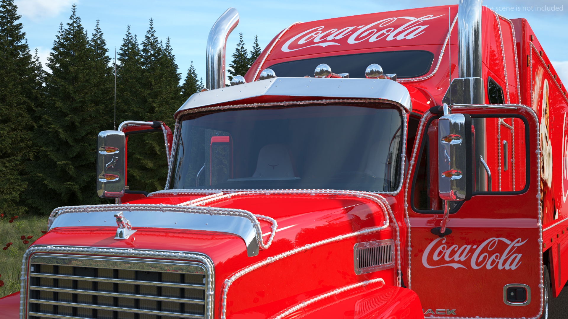 Coca Cola Christmas Truck Rigged 3D