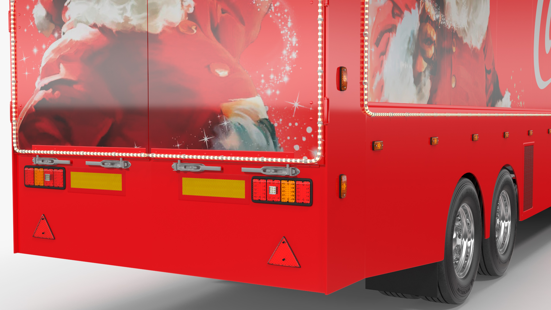 Coca Cola Christmas Truck Rigged 3D