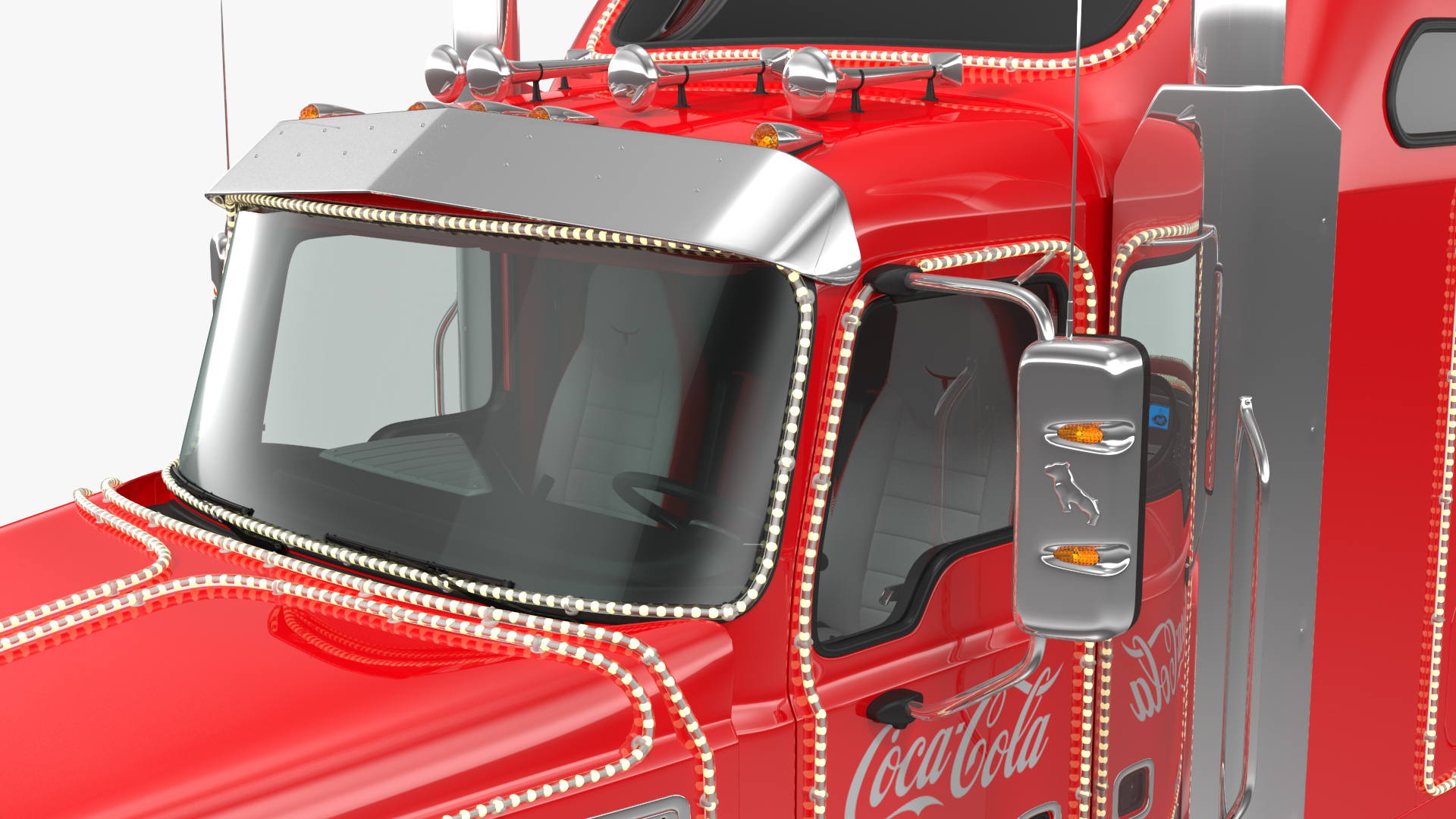 Coca Cola Christmas Truck Rigged 3D