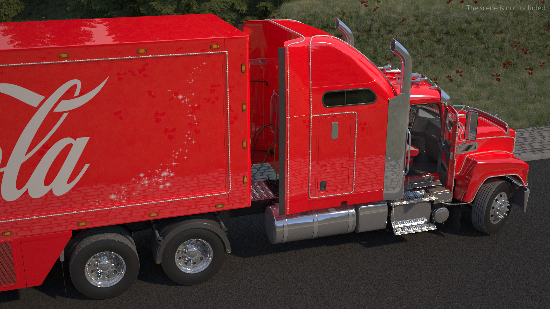 Coca Cola Christmas Truck Rigged 3D