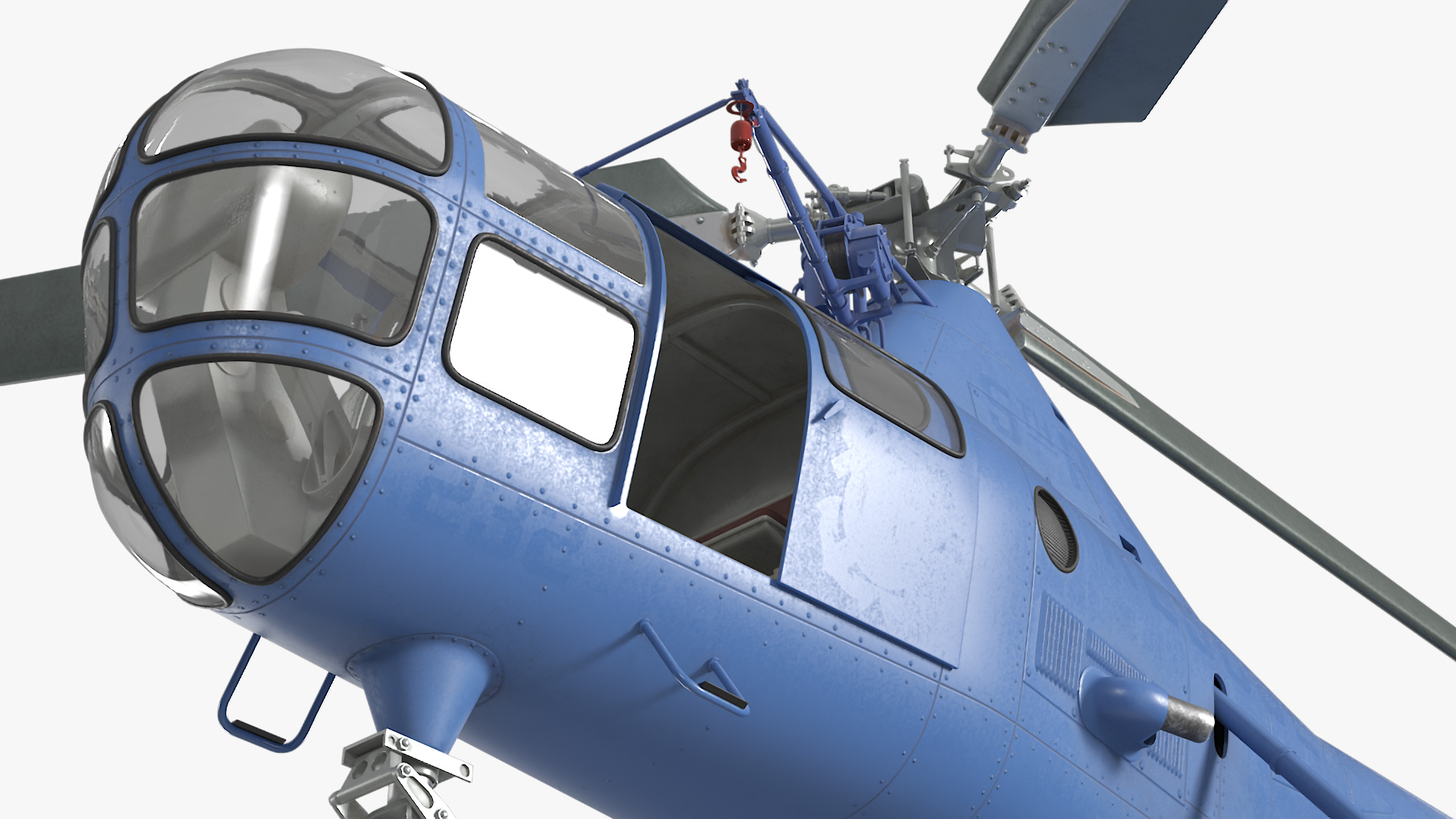 Civilian Multirole Helicopter Blue 3D model