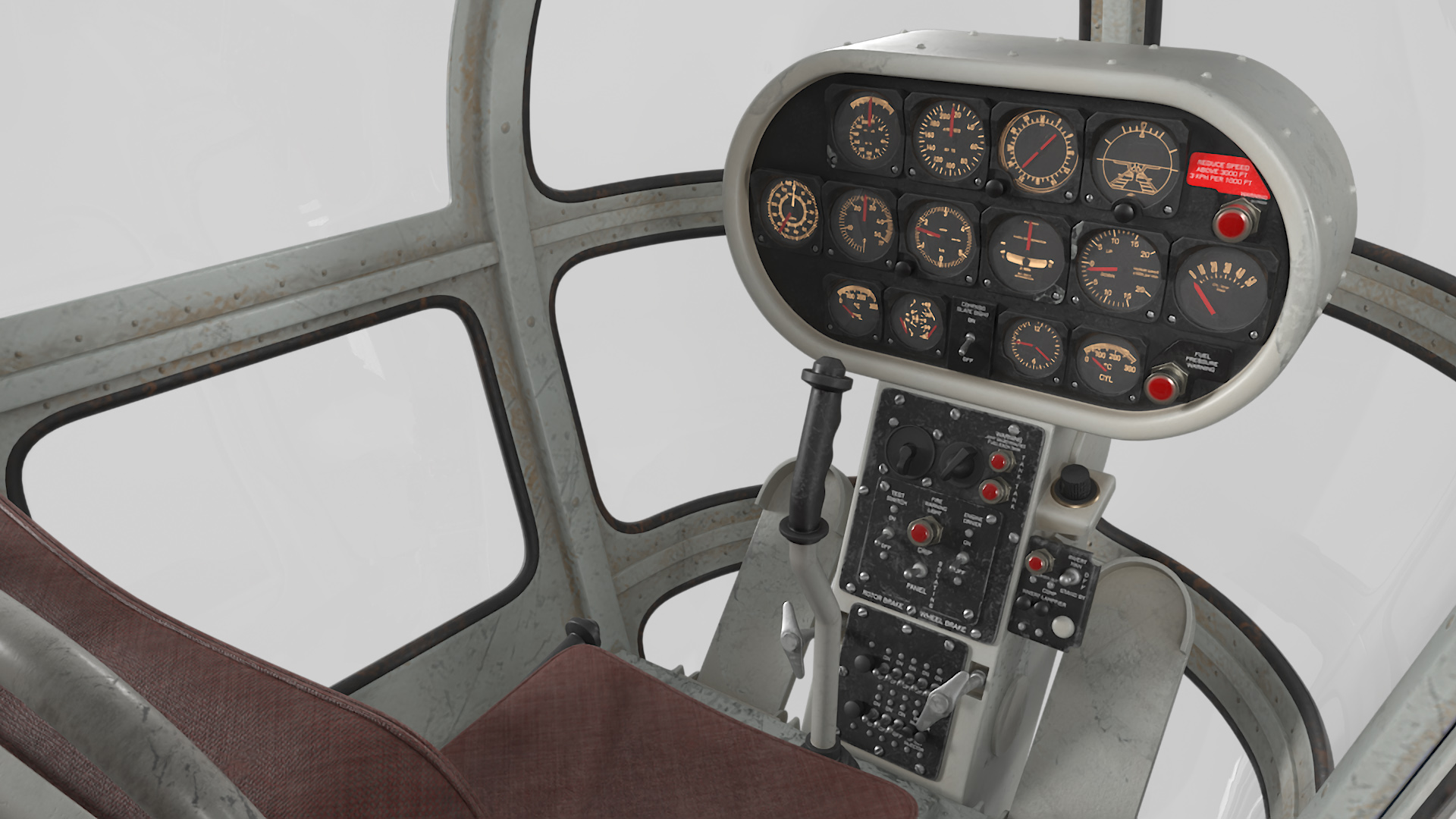 Civilian Multirole Helicopter Blue 3D model