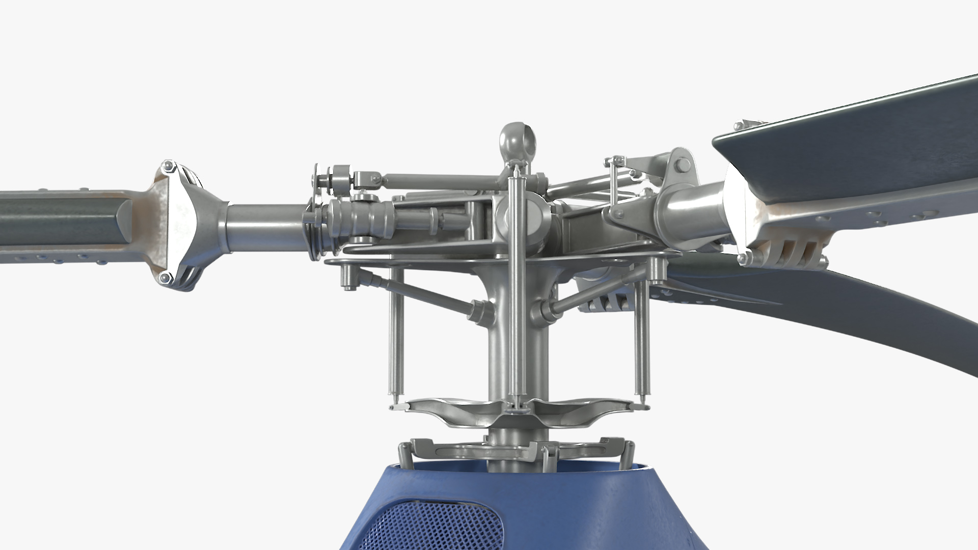 Civilian Multirole Helicopter Blue 3D model