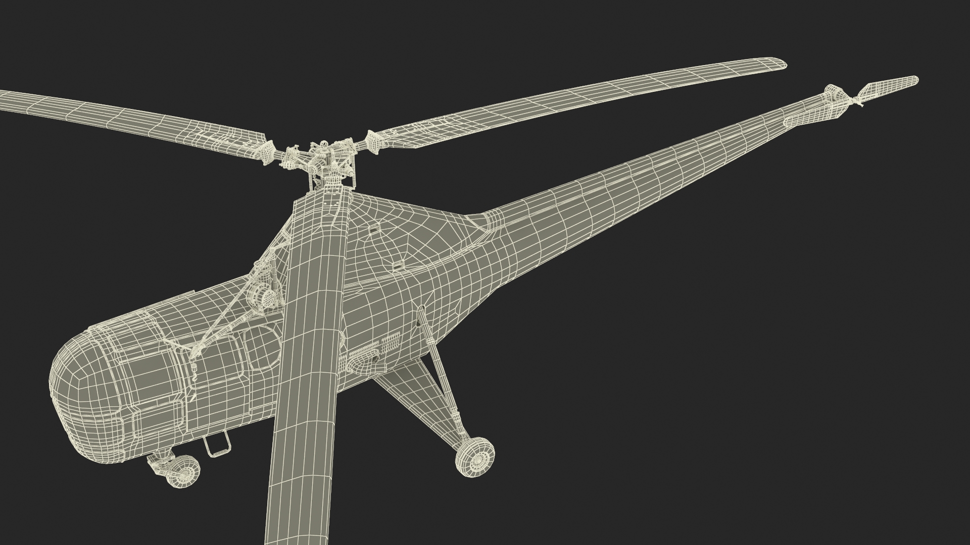Civilian Multirole Helicopter Blue 3D model