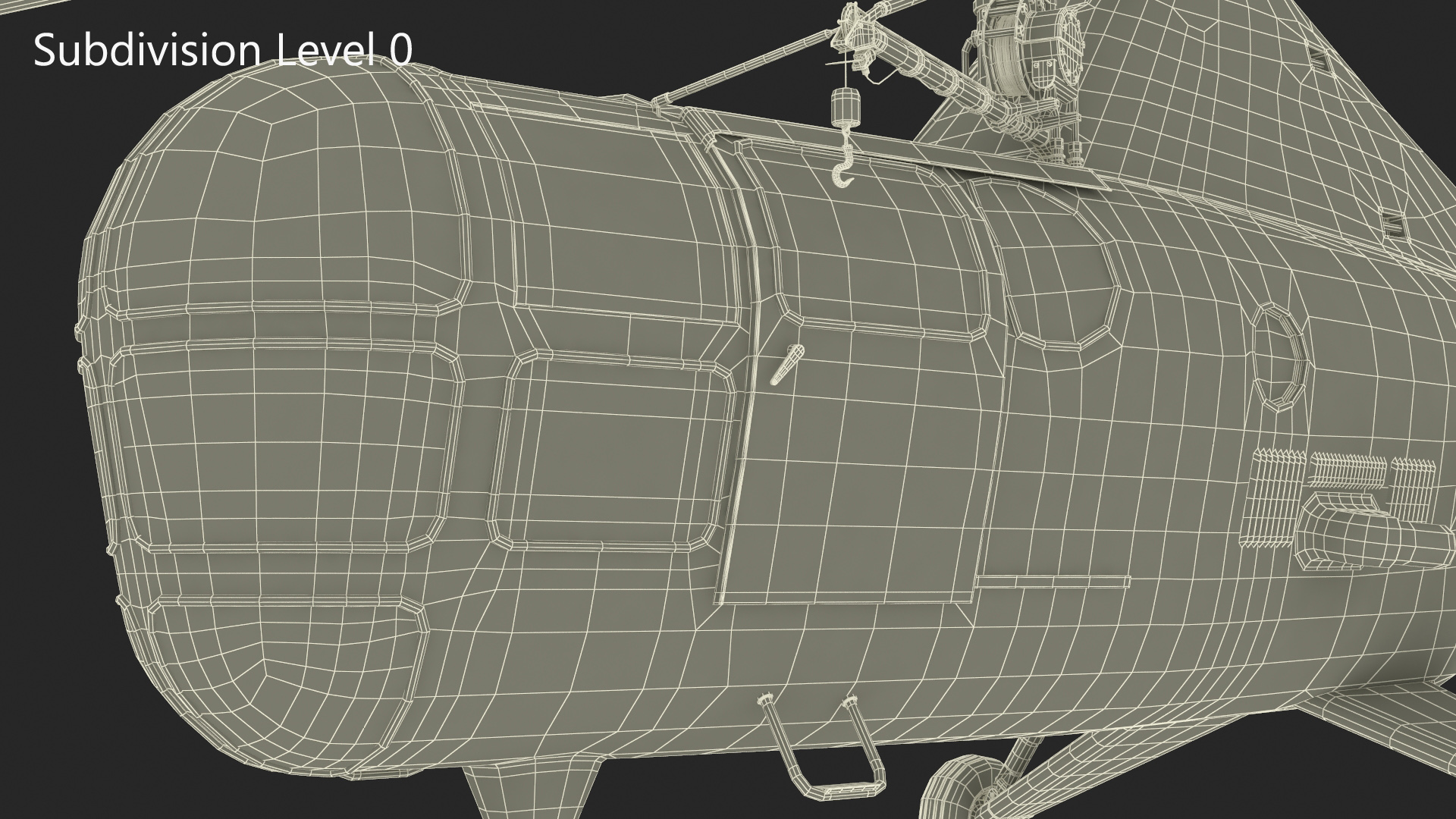 Civilian Multirole Helicopter Blue 3D model