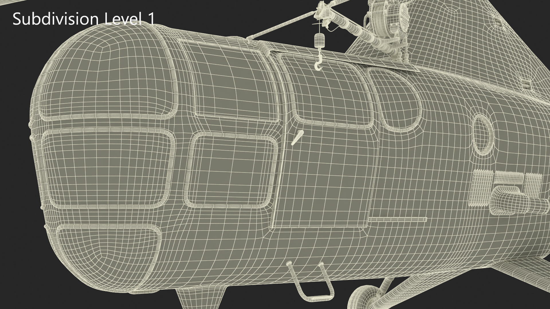 Civilian Multirole Helicopter Blue 3D model