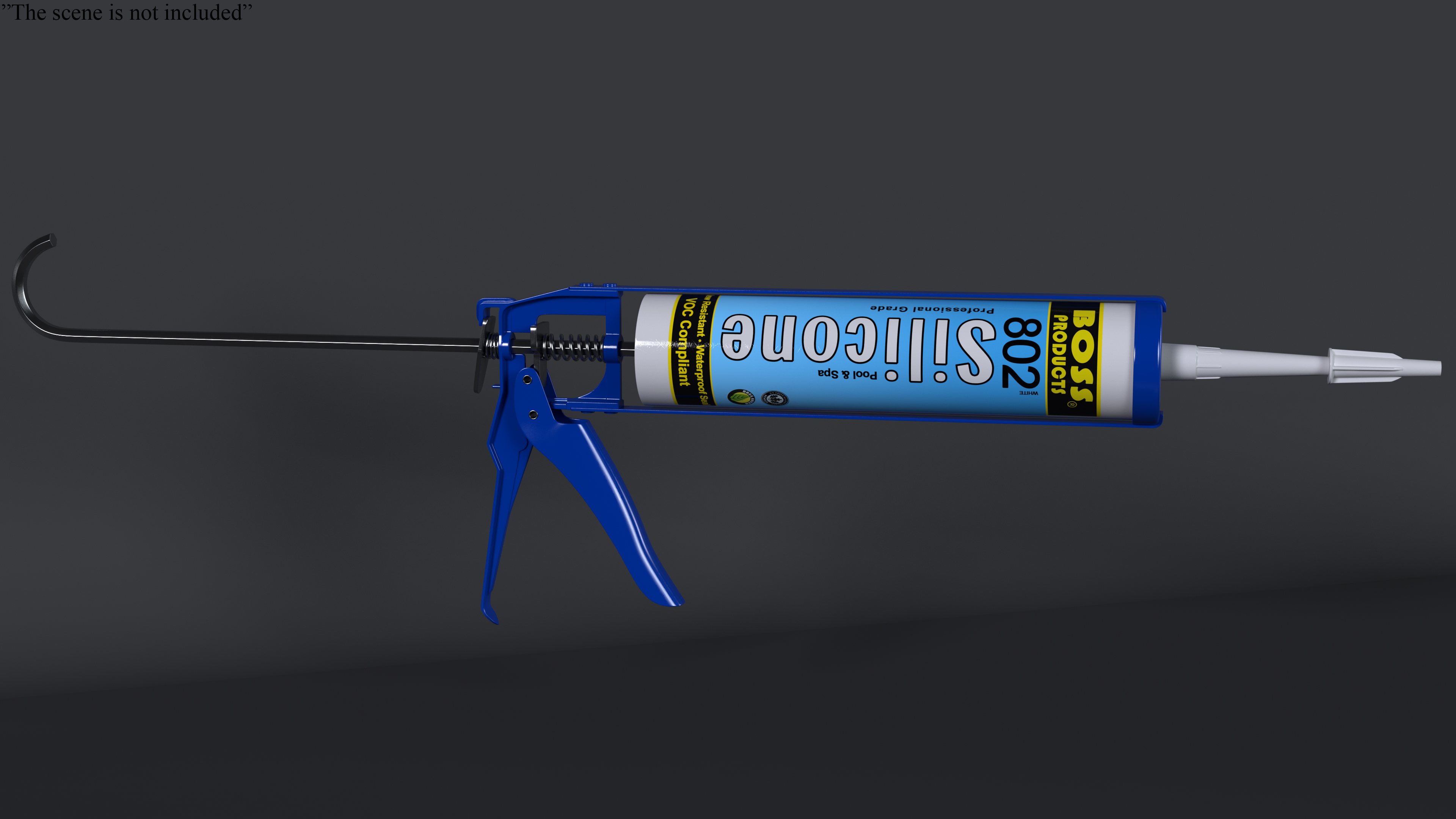 3D Silicone Sealant Pistol with Blue Tube model