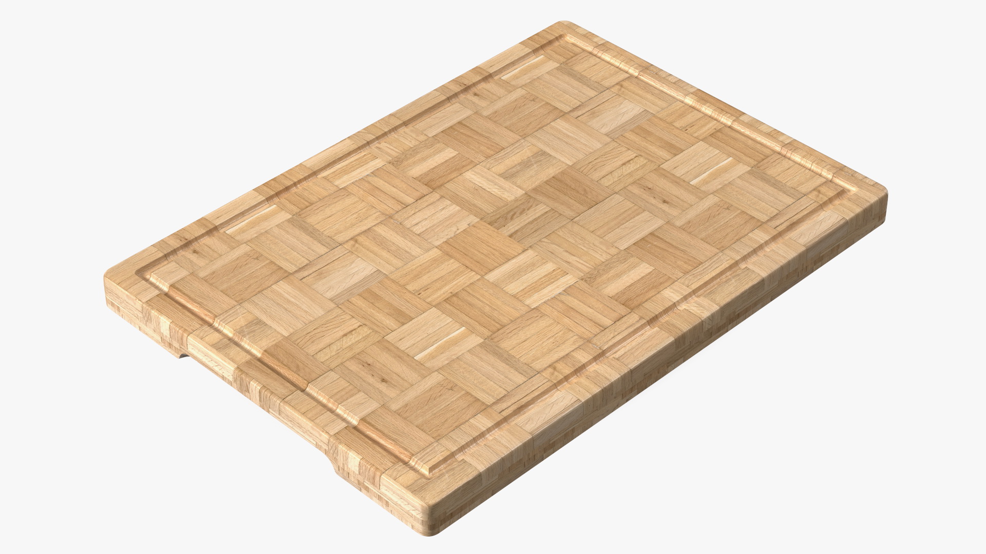 3D Large Bamboo Chopping Board Light model