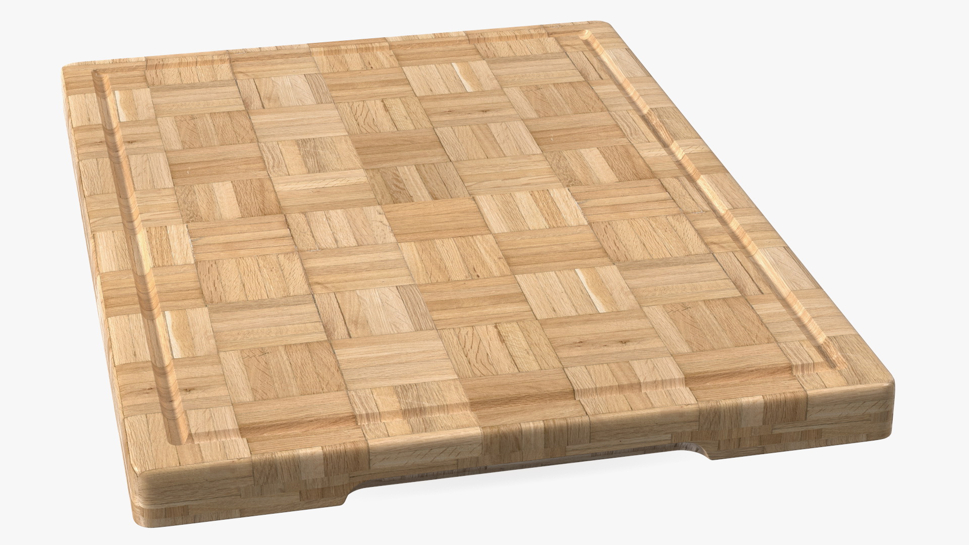 3D Large Bamboo Chopping Board Light model
