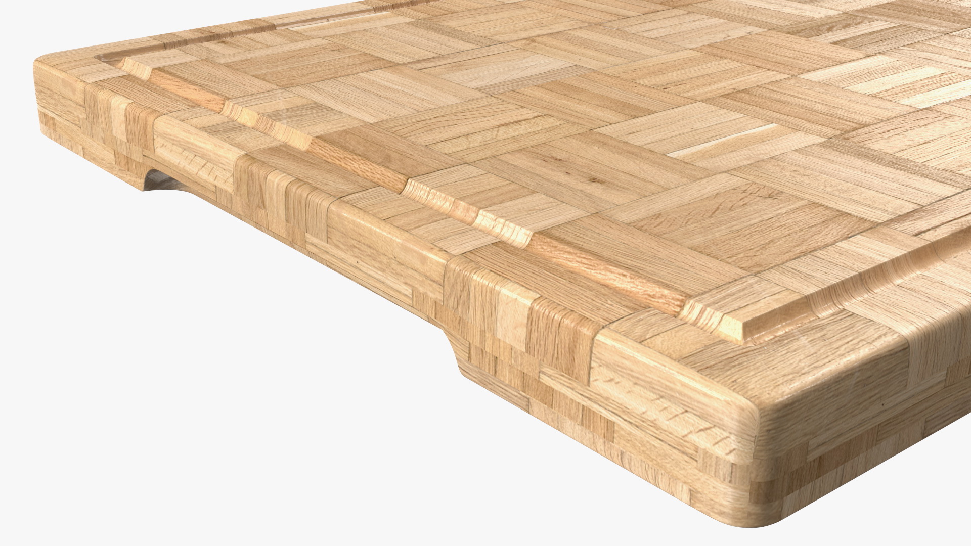 3D Large Bamboo Chopping Board Light model
