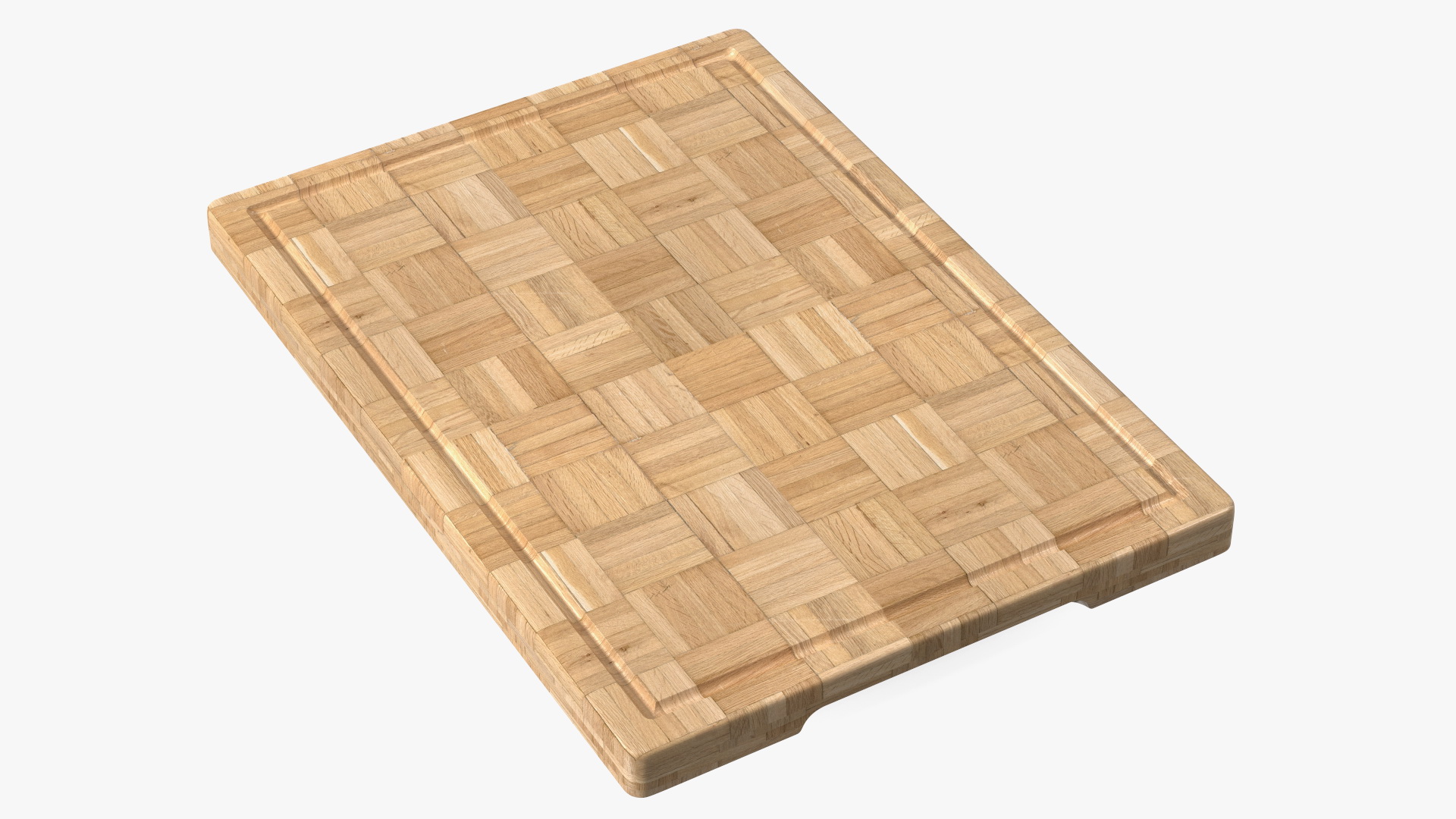 3D Large Bamboo Chopping Board Light model