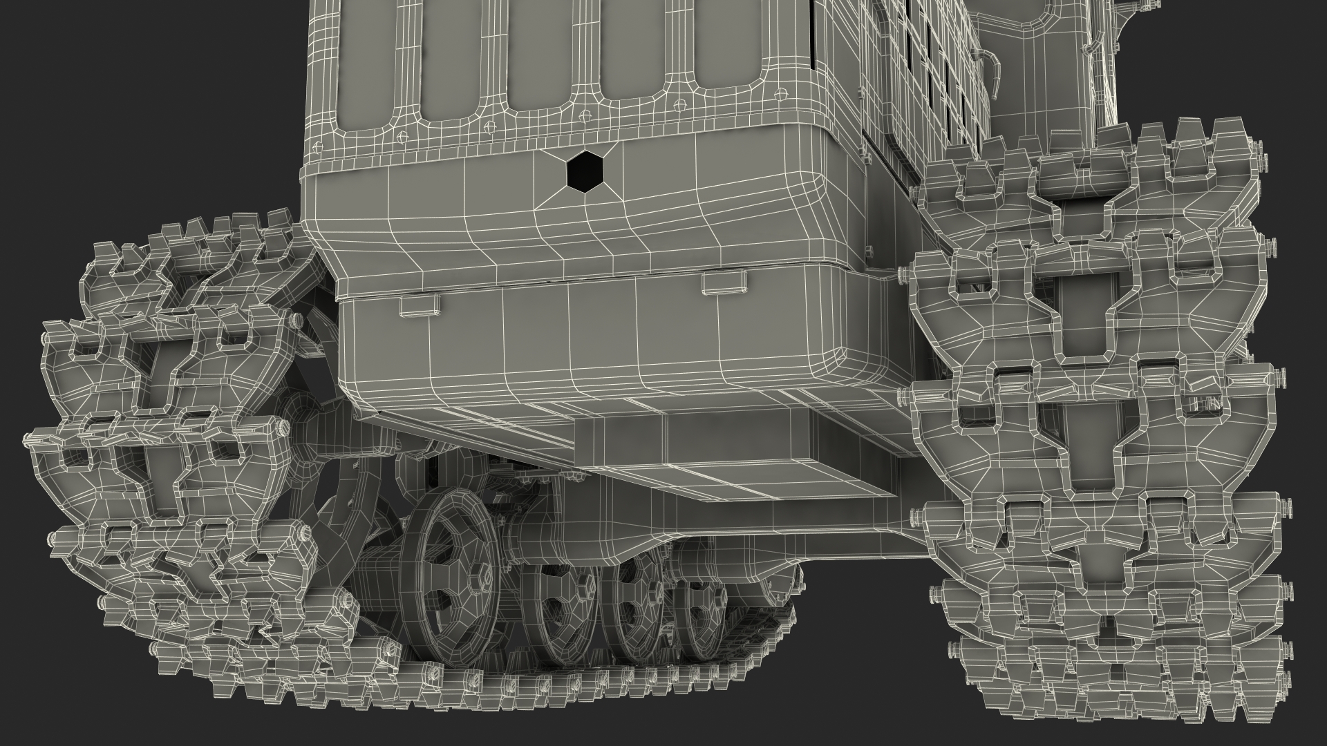 Rusty Diesel Tractor Rigged 3D