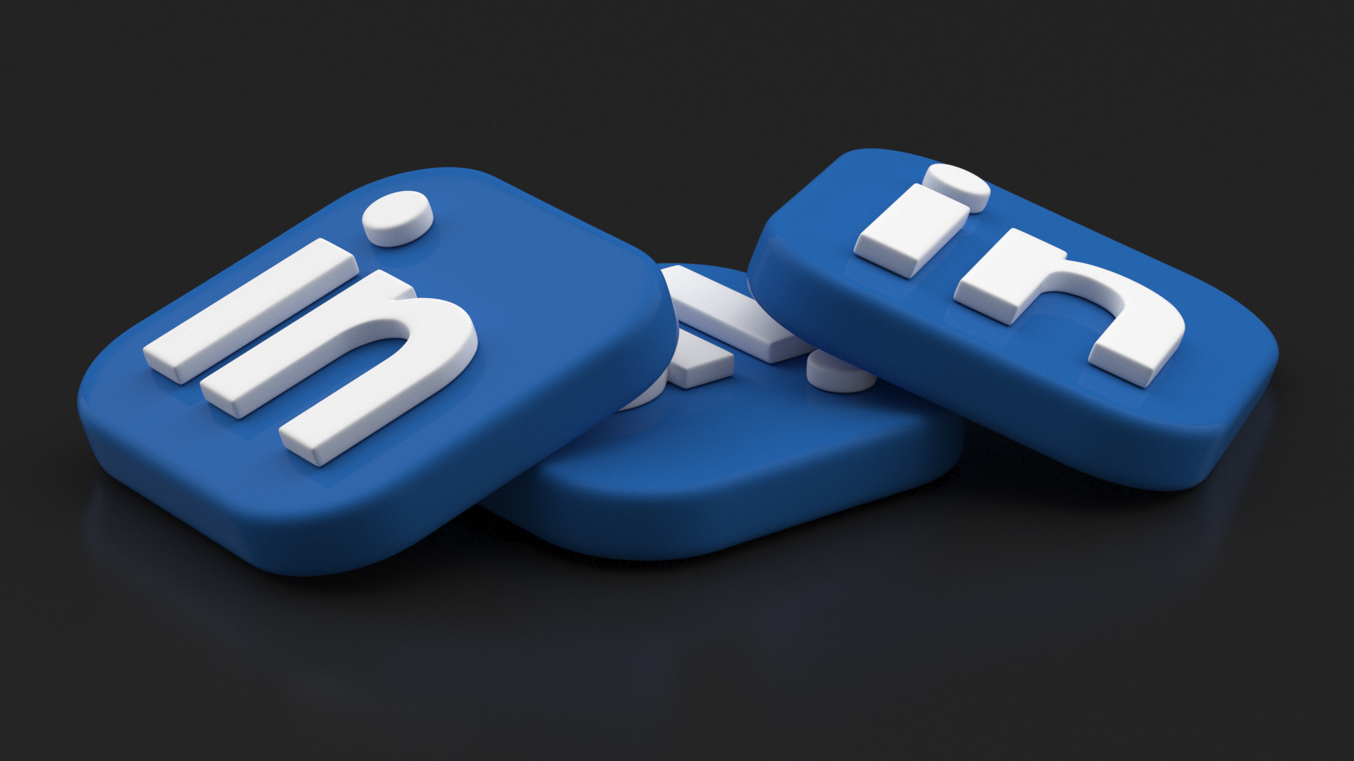 3D Linkedin Social Media Icon