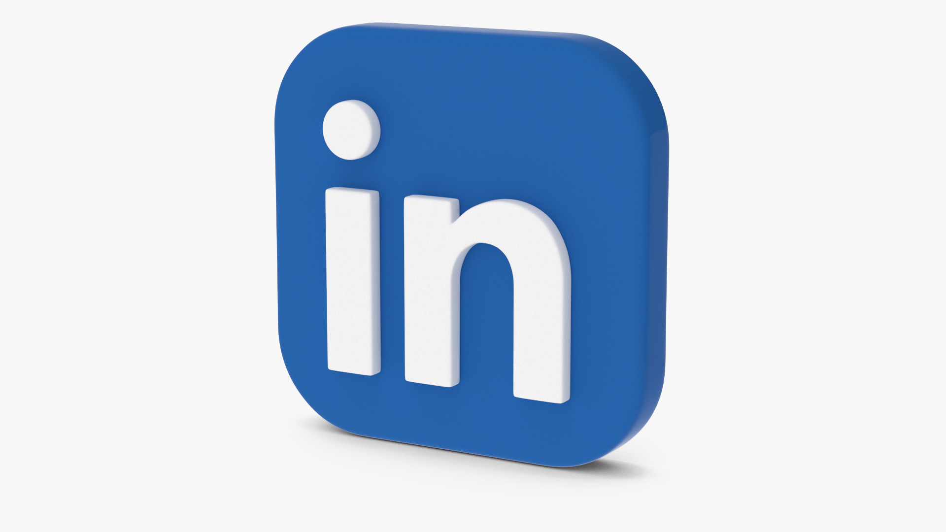 3D Linkedin Social Media Icon