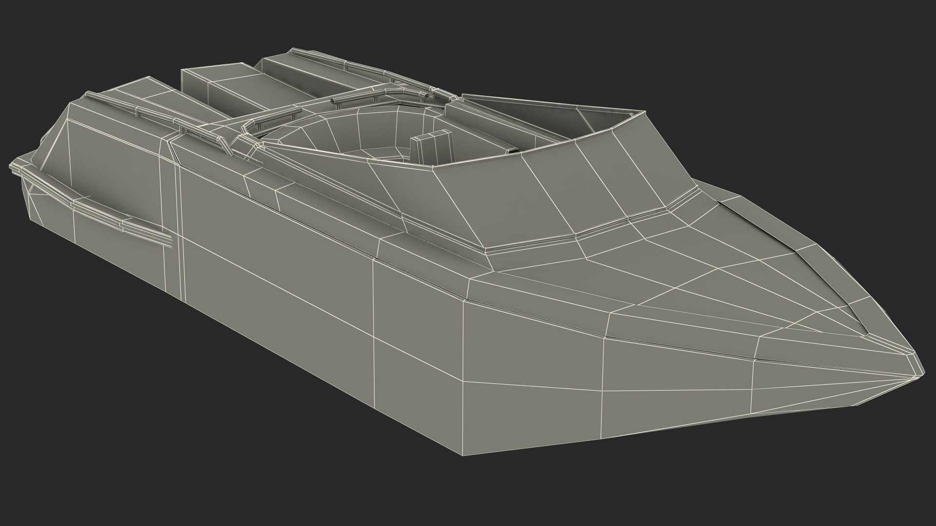 3D model Small Motorboat