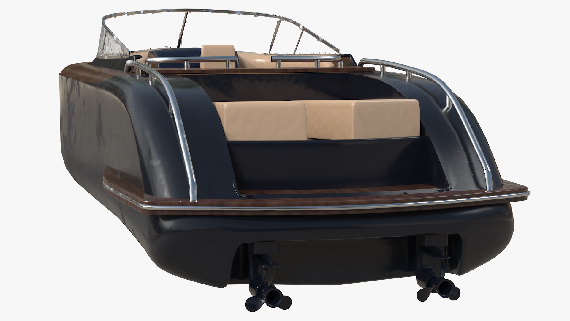 3D model Small Motorboat