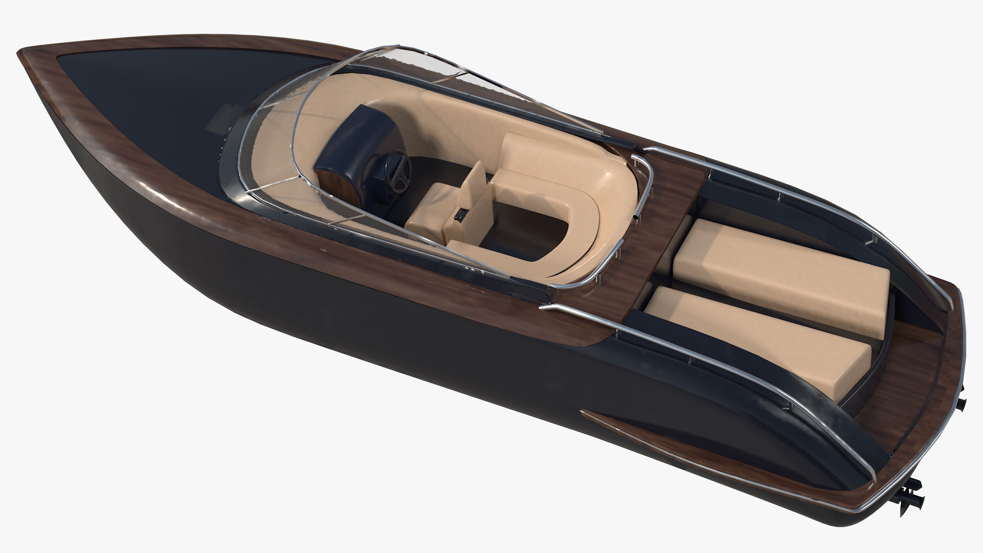 3D model Small Motorboat