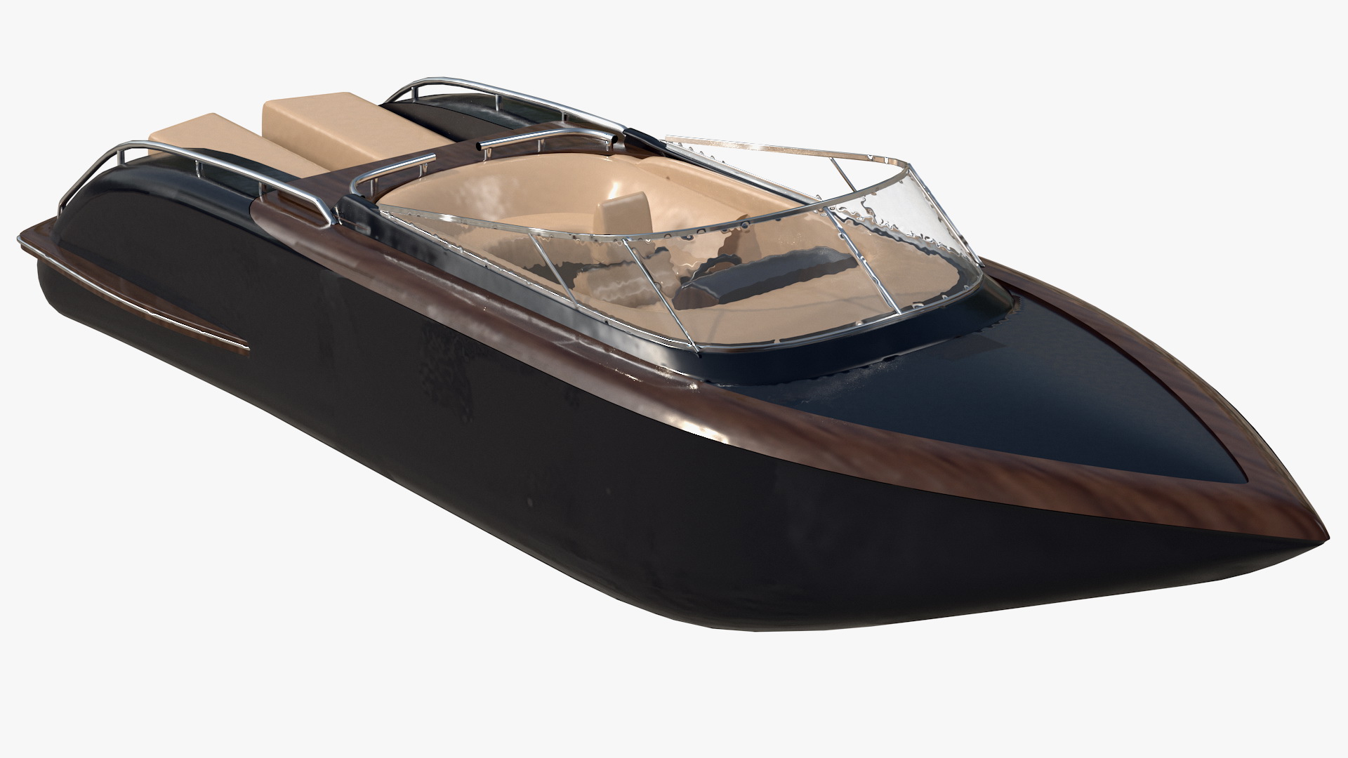 3D model Small Motorboat