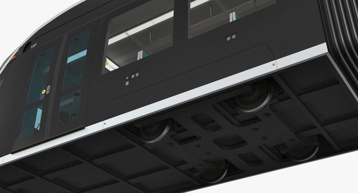 3D Luxembourg Tram Urbos
